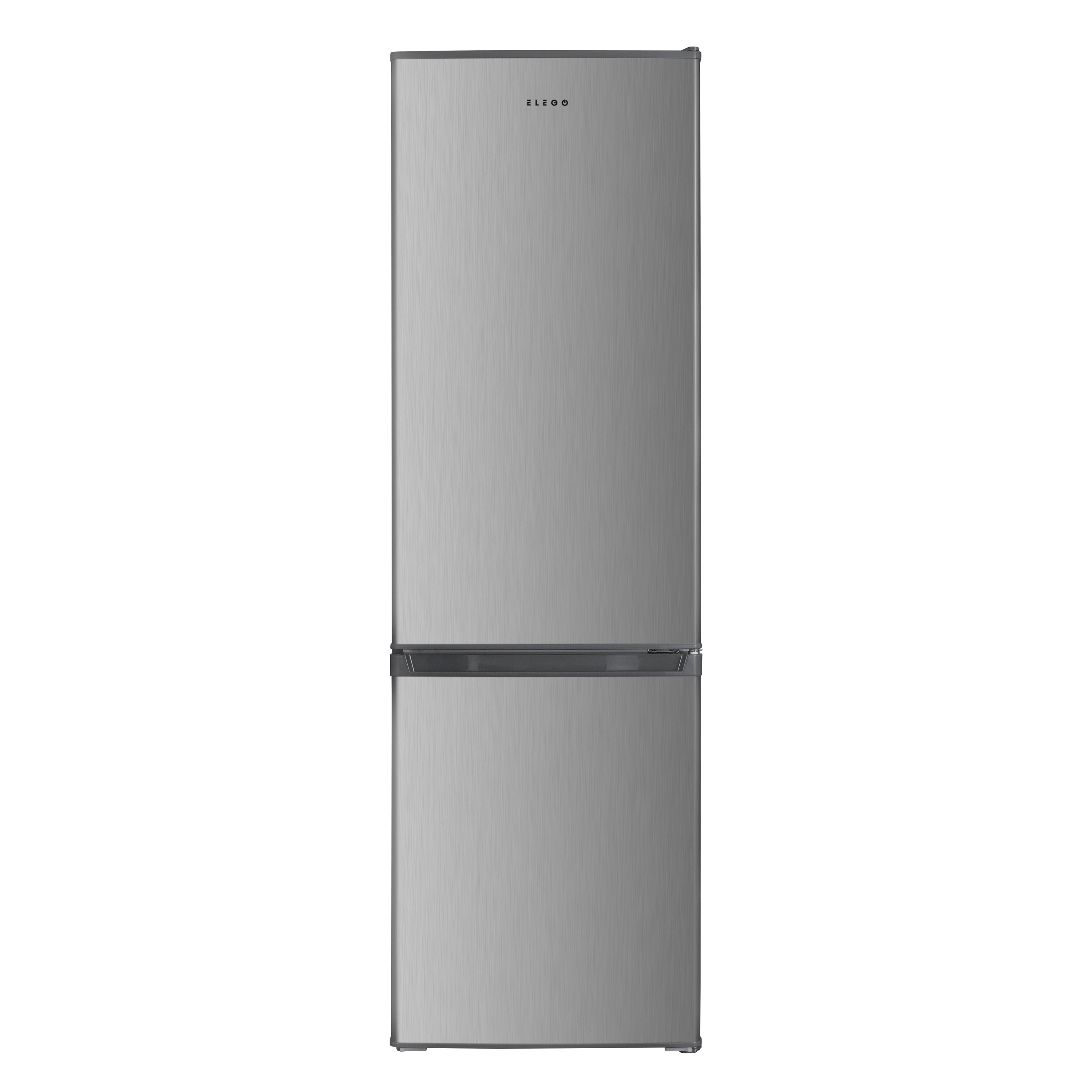 Kühlschrank mit Gefrierer 260L silbergrau