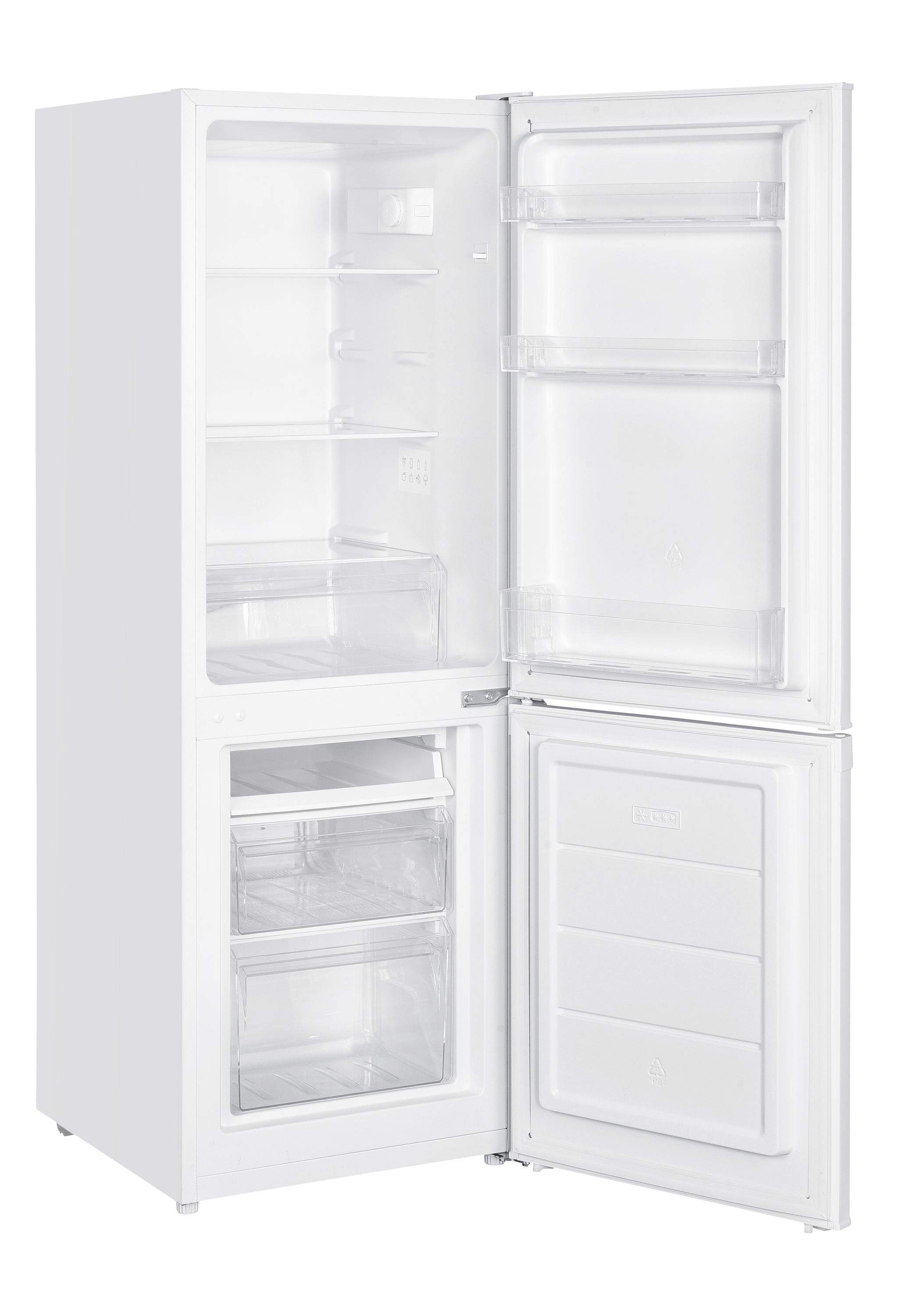 Kühlschrank mit Gefrierer 170L weiss
