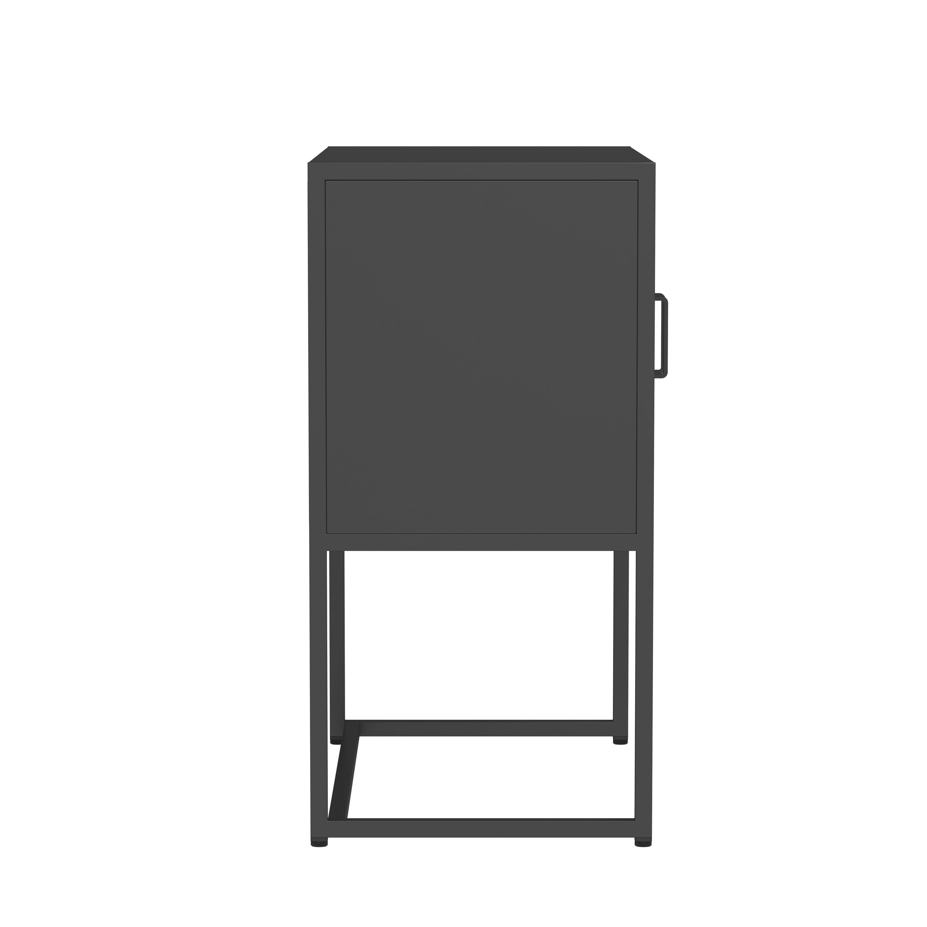 Sideboard Metall AMET 82 x 80 cm schwarz