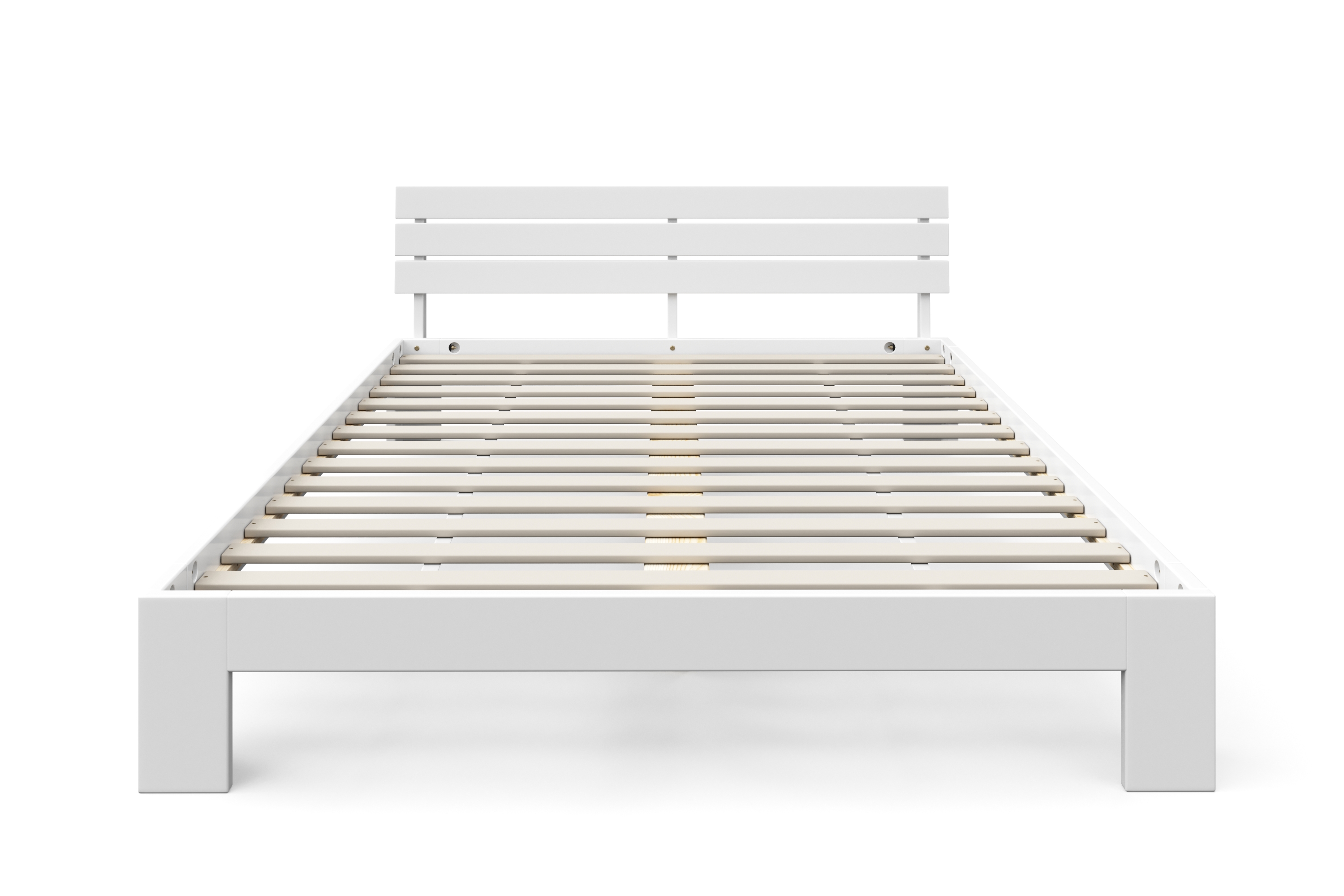 Bett Holz JAYDEN 140 x 200 cm weiss