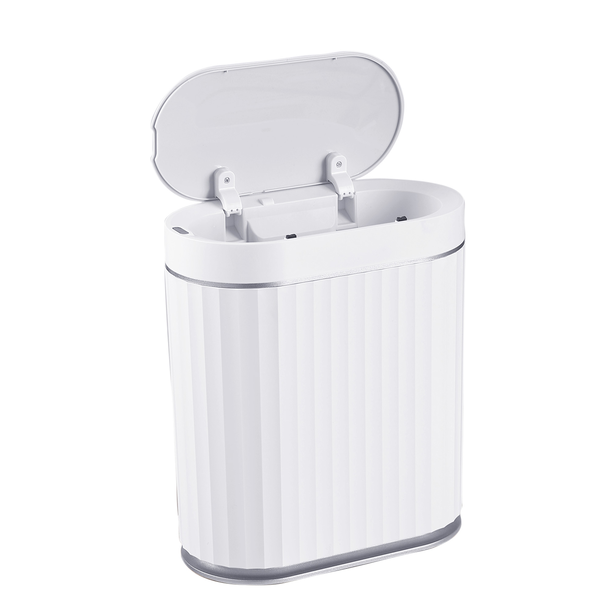 Abfalleimer mit Sensor 7L weiss/grau