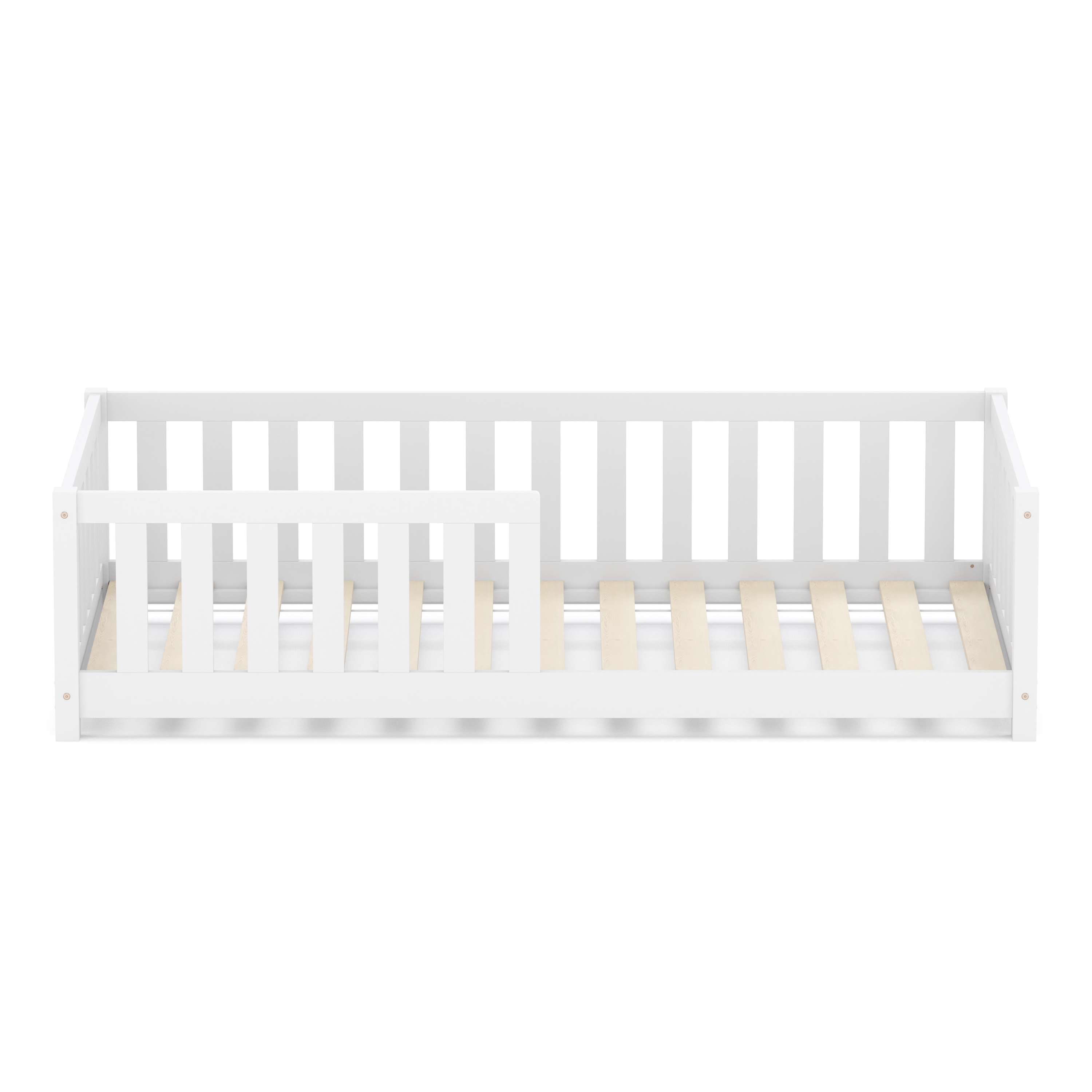 Bodenbett MOLA 80 x 160 cm weiss