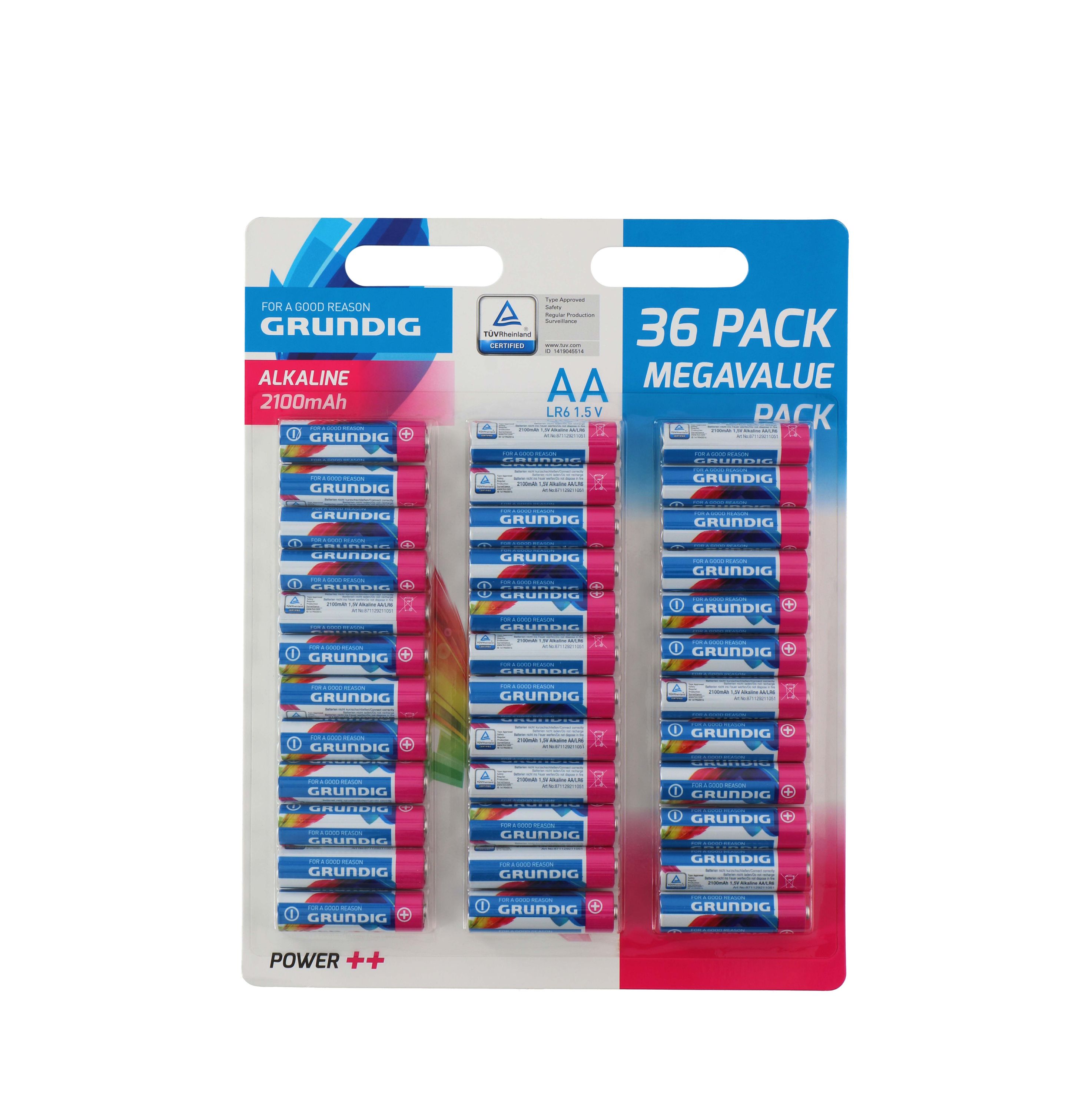 Batterie AA GRUNDIG Power Plus 36 Stk.