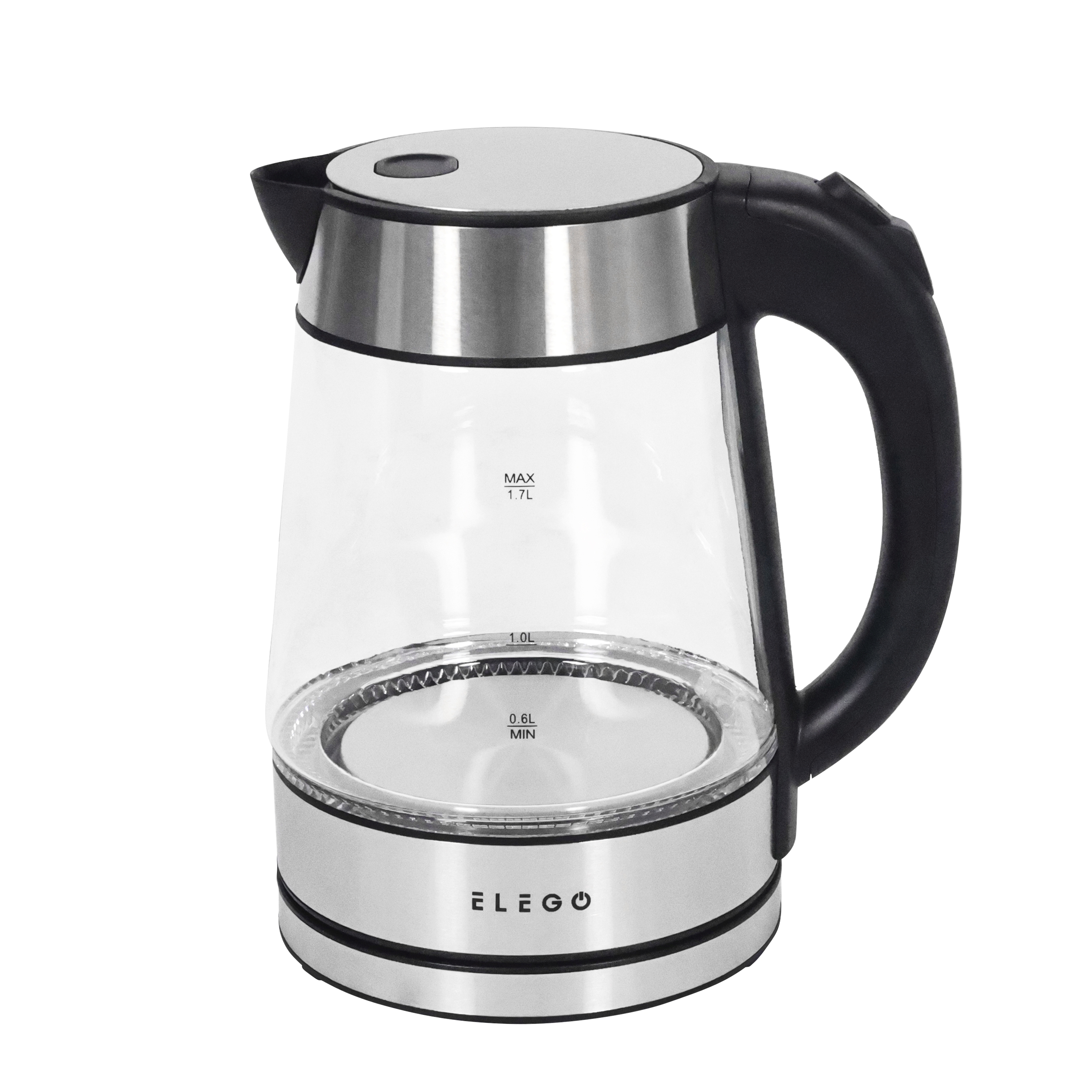 Wasserkocher Glas mit LED 1.7L