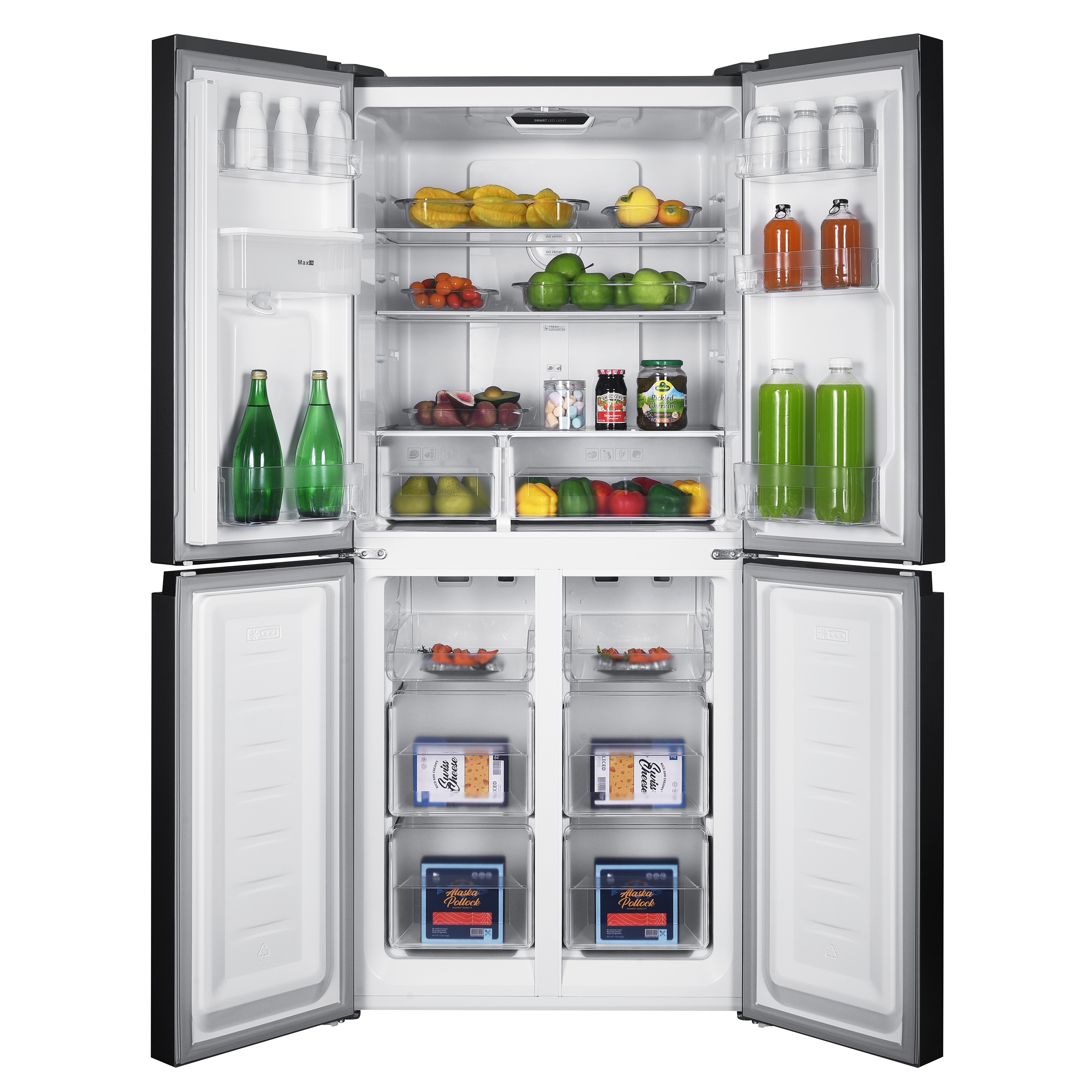 Kühlschrank mit Gefrierer und Wasserspender 419L