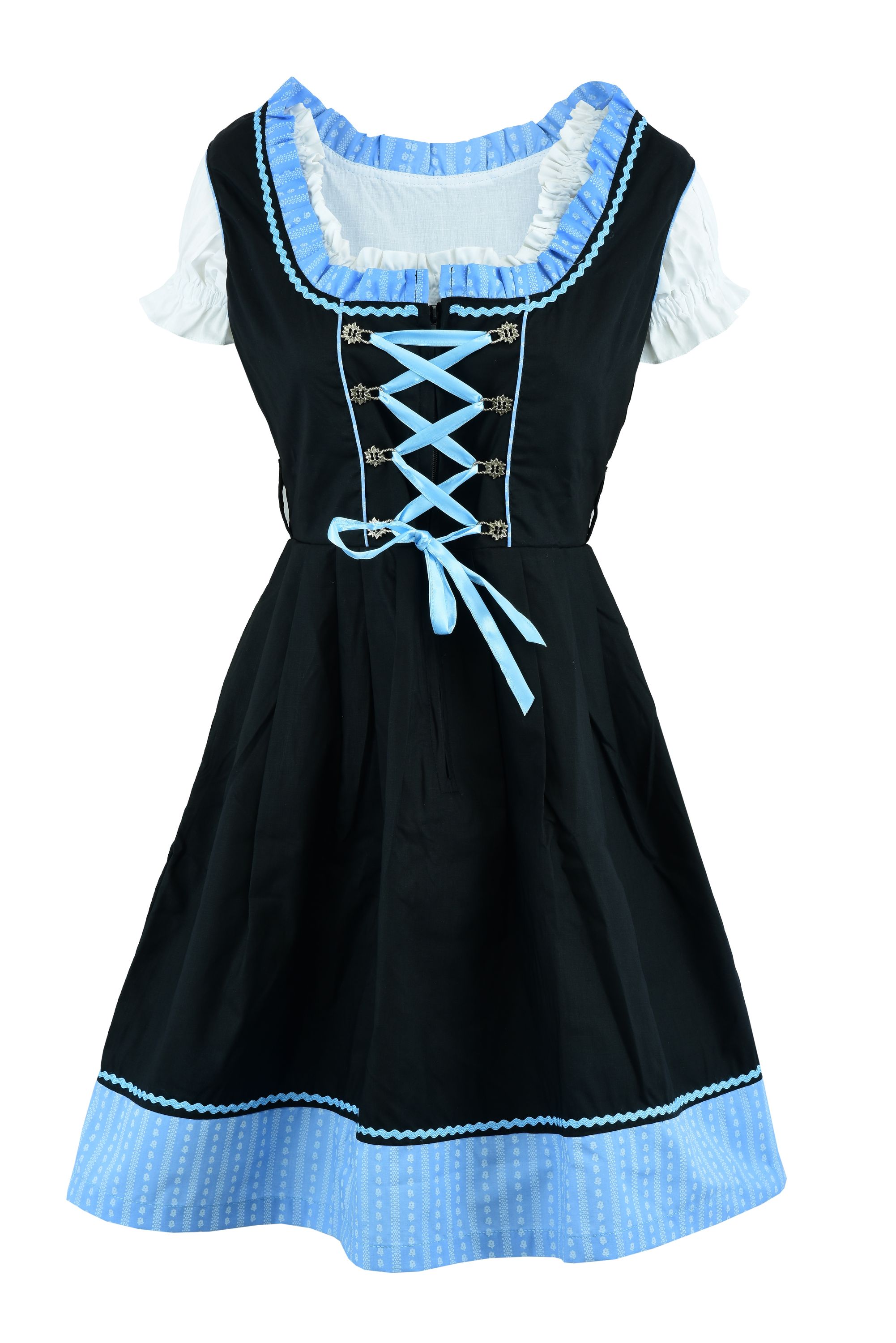 Dirndl Kleid blau Grösse 38