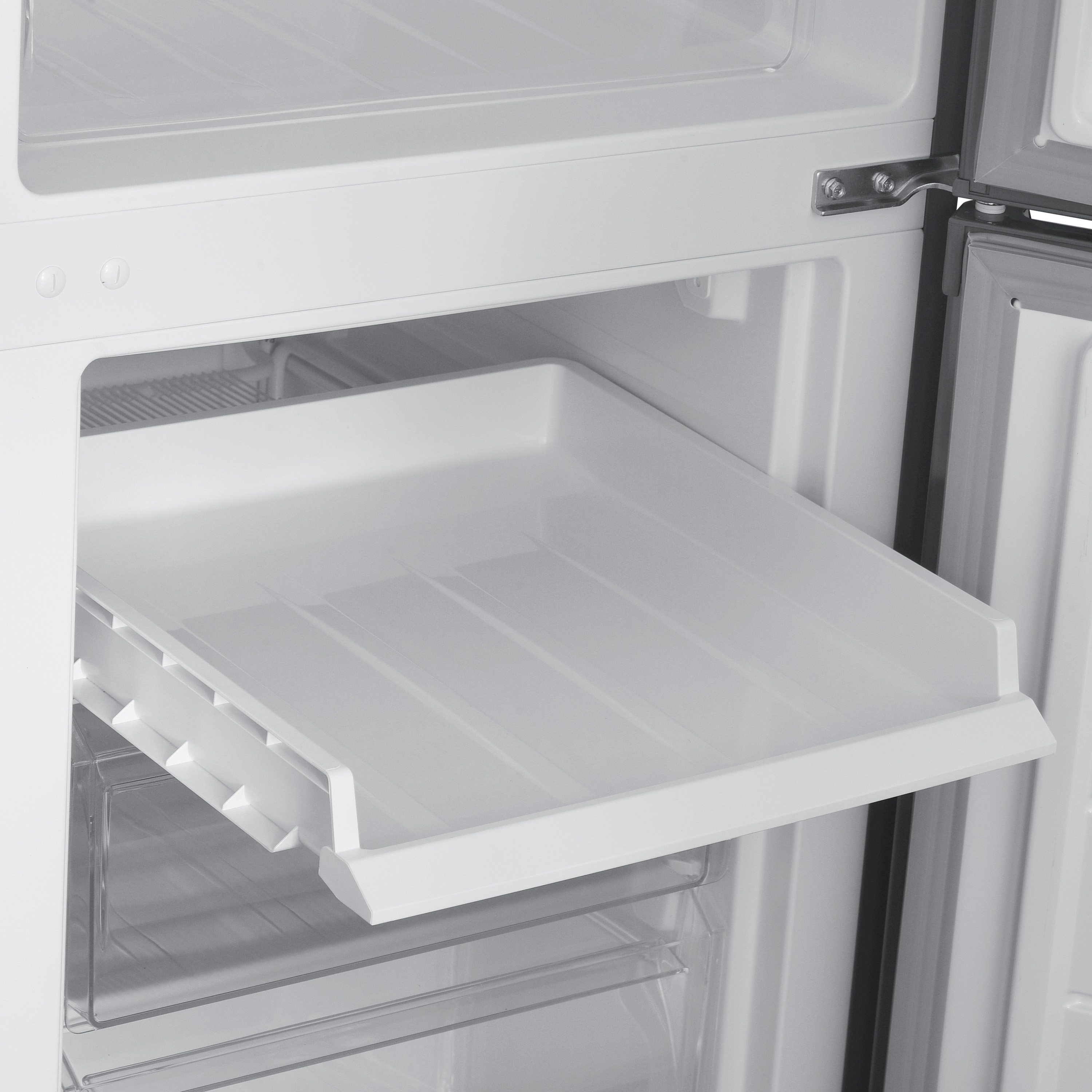 Kühlschrank mit Gefrierer 260L silbergrau