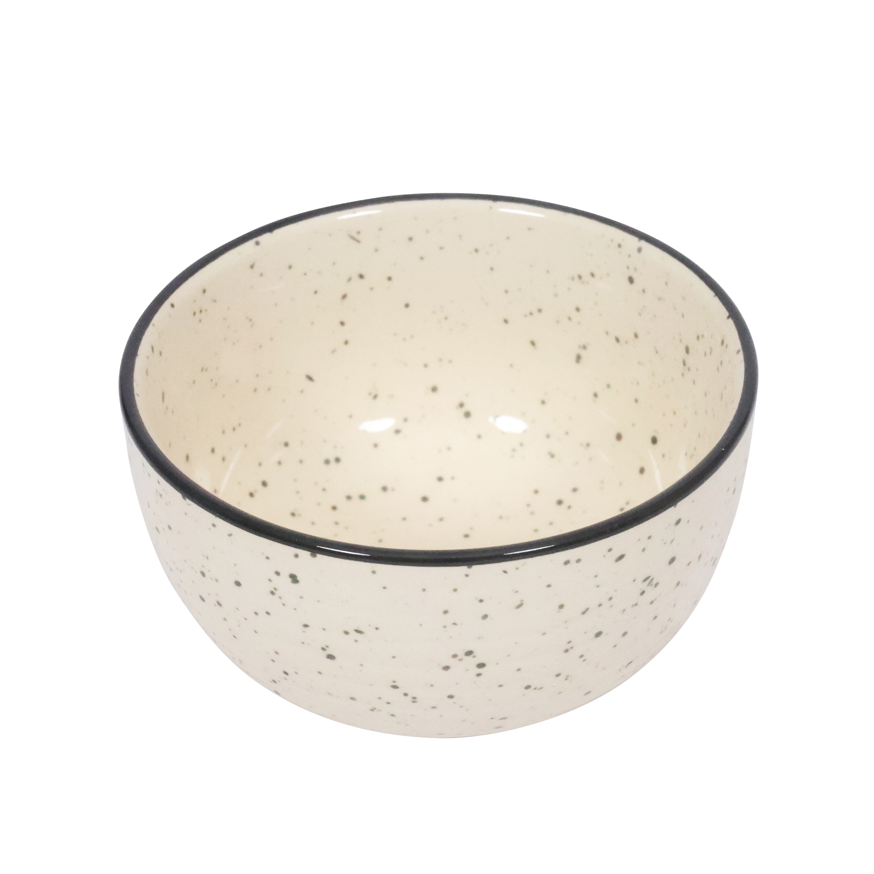 Geschirr-Set Steingut 24-teilig beige