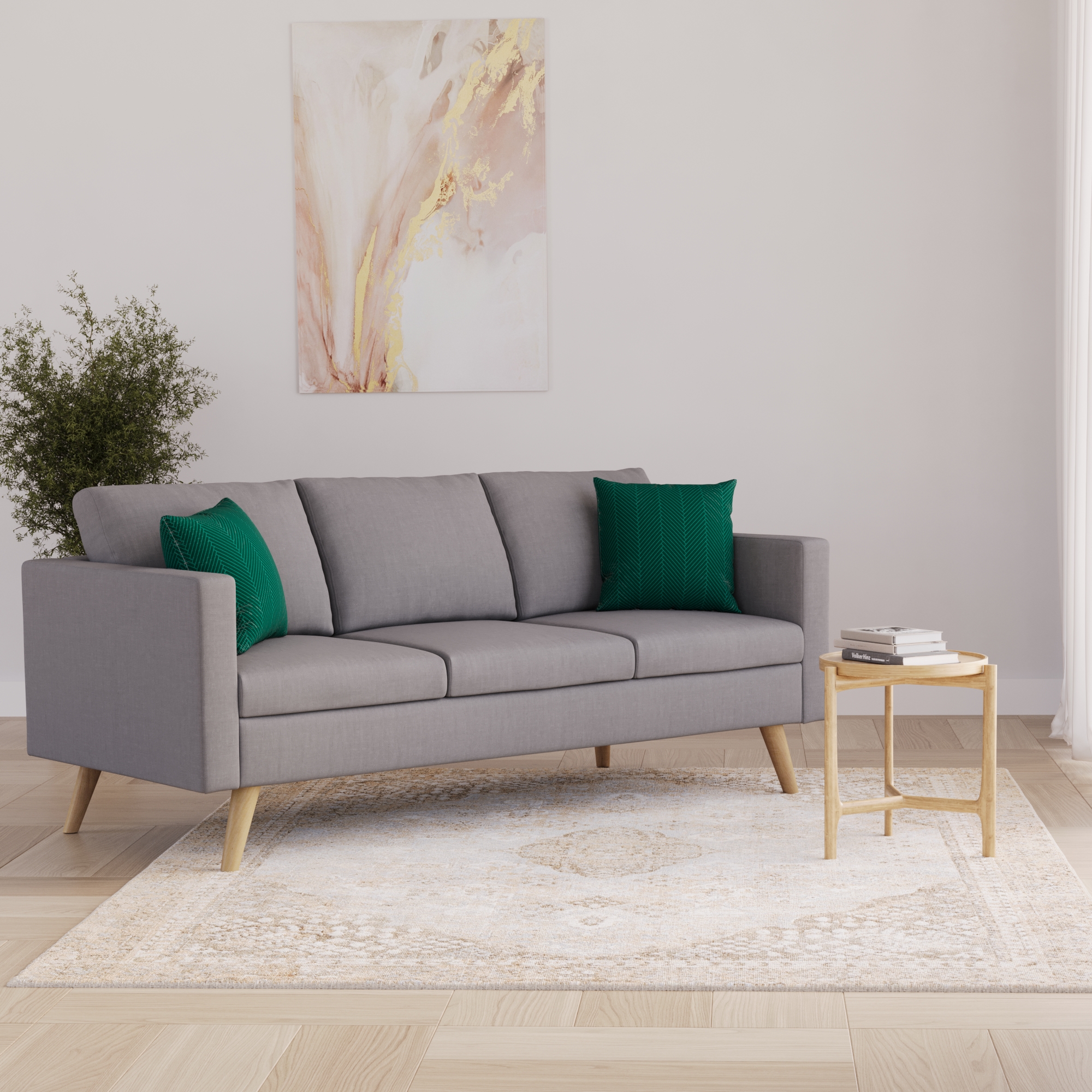 Sofa BLAIR 3-Sitzer grau
