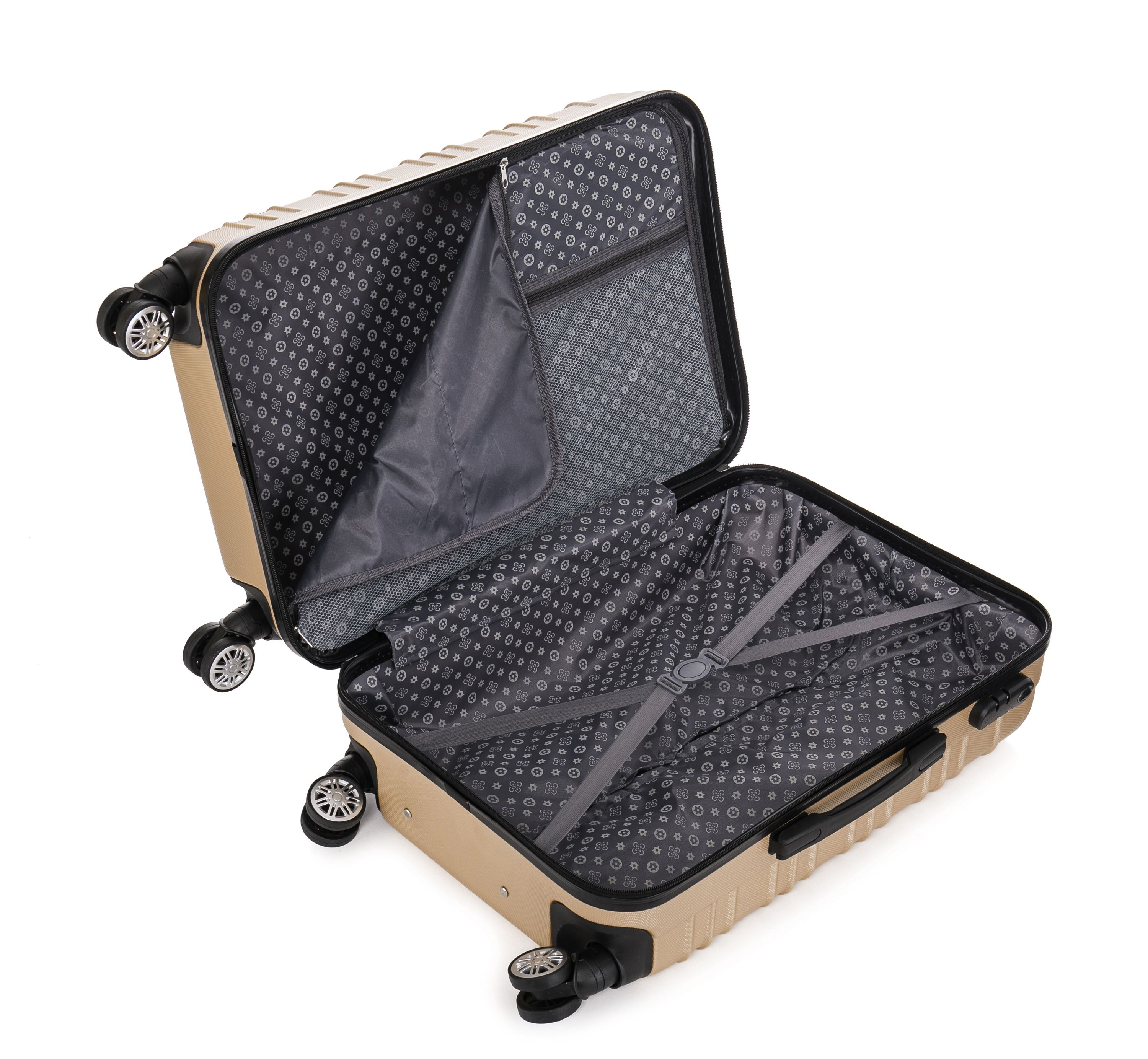 Reisekoffer Hartschalenkoffer AVA 5er Set champagner