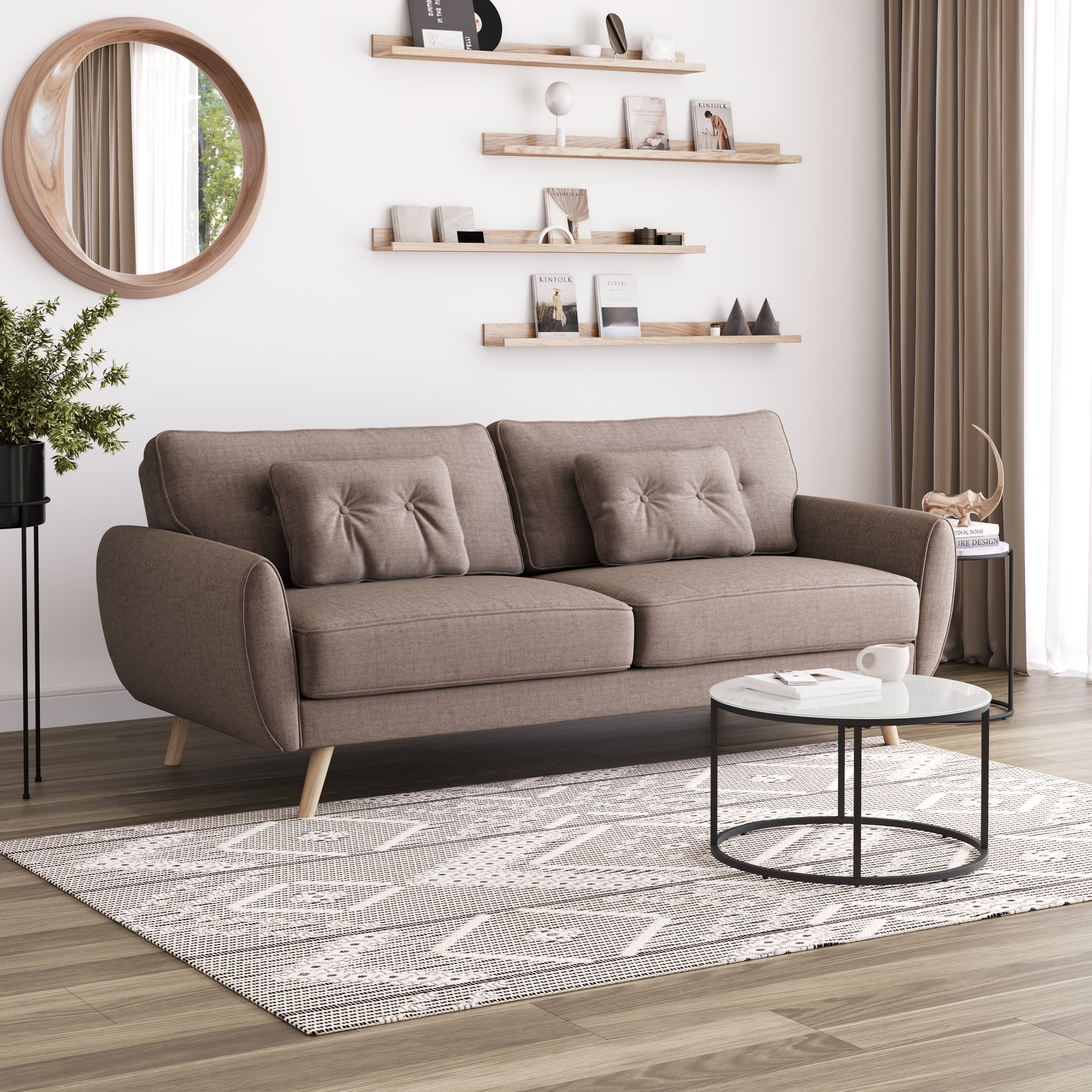 Schlafsofa MADDIE braun