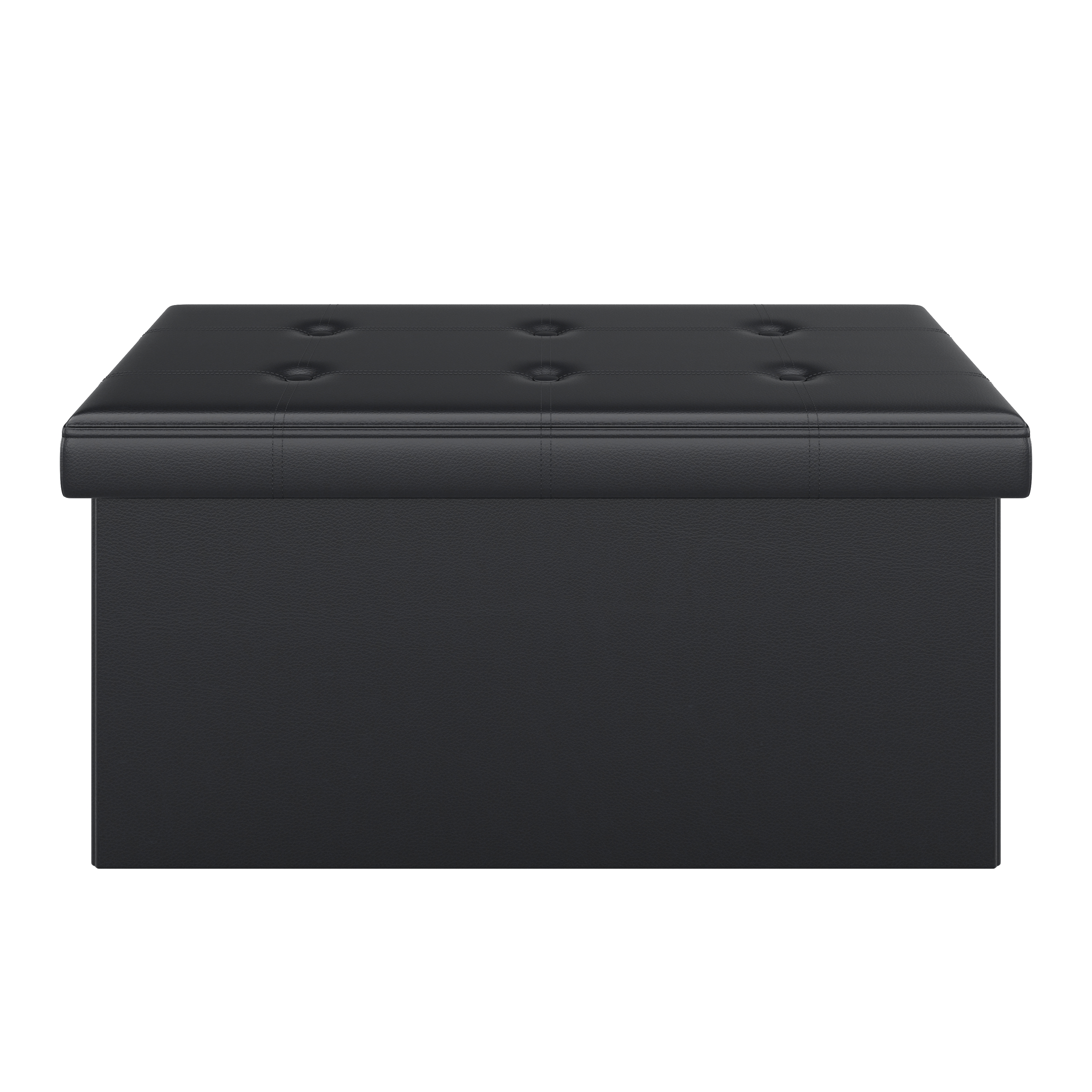 Sitzbank Leder JORIS 76 cm schwarz