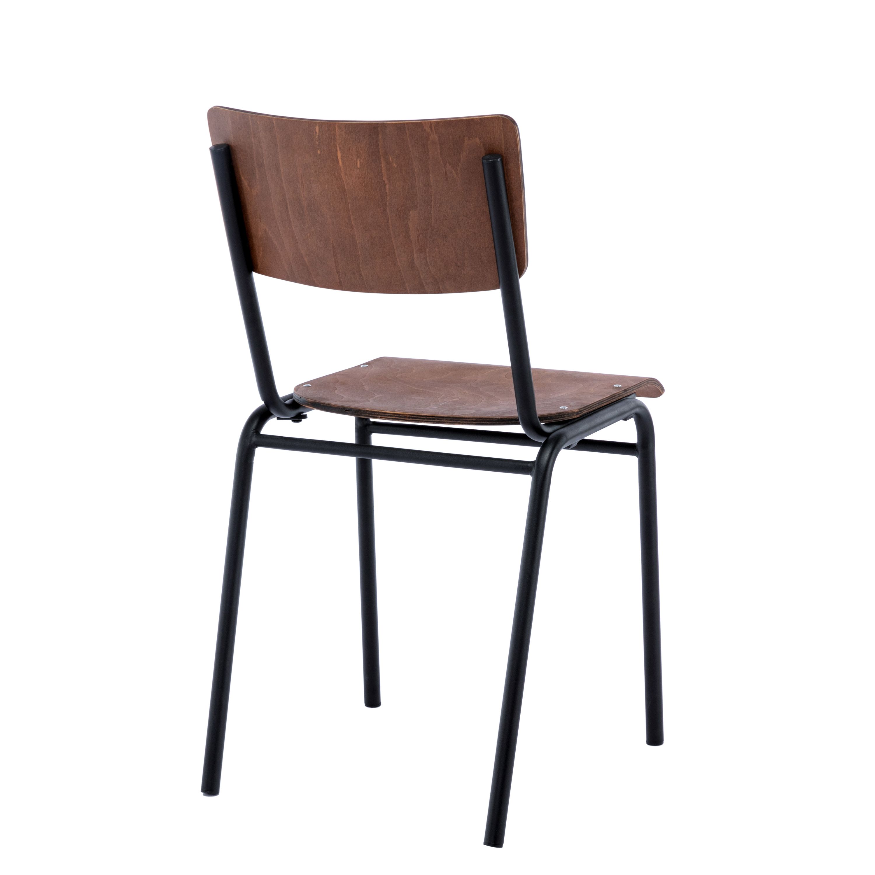 Esszimmerstuhl AKITO 4er Set dunkelbraun