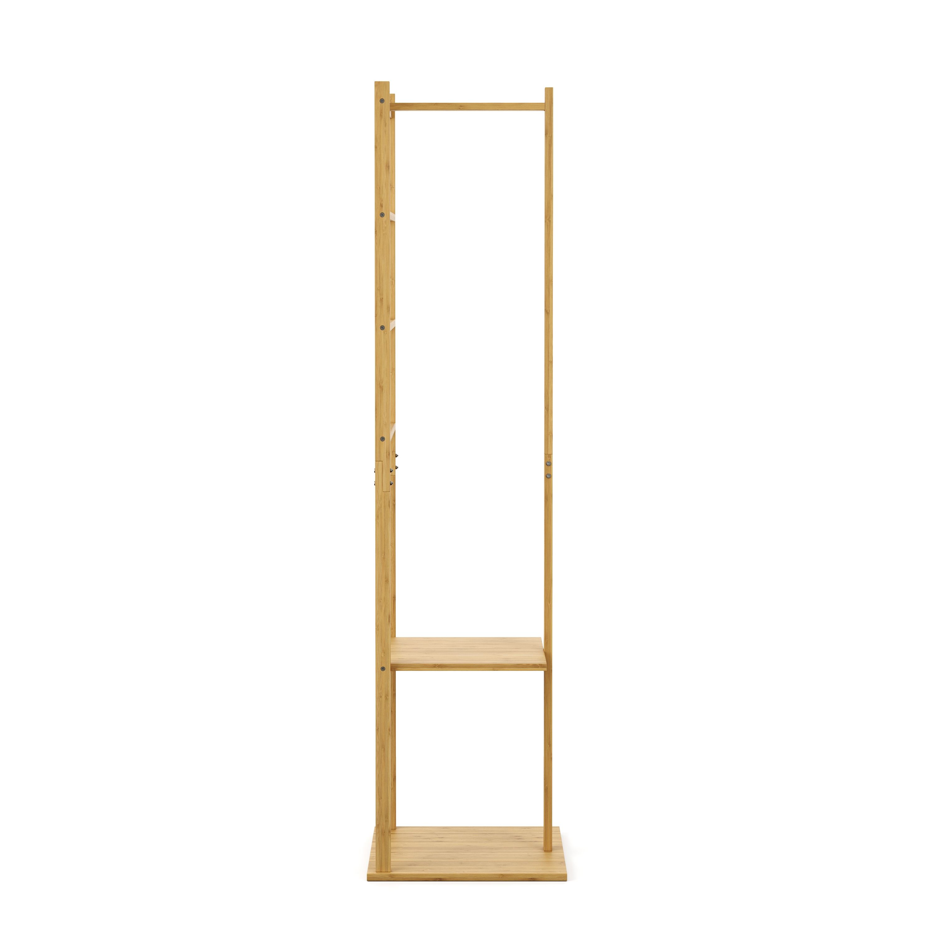 Garderobe Kleiderständer Bambus BODMAR 38 x 155 cm natur
