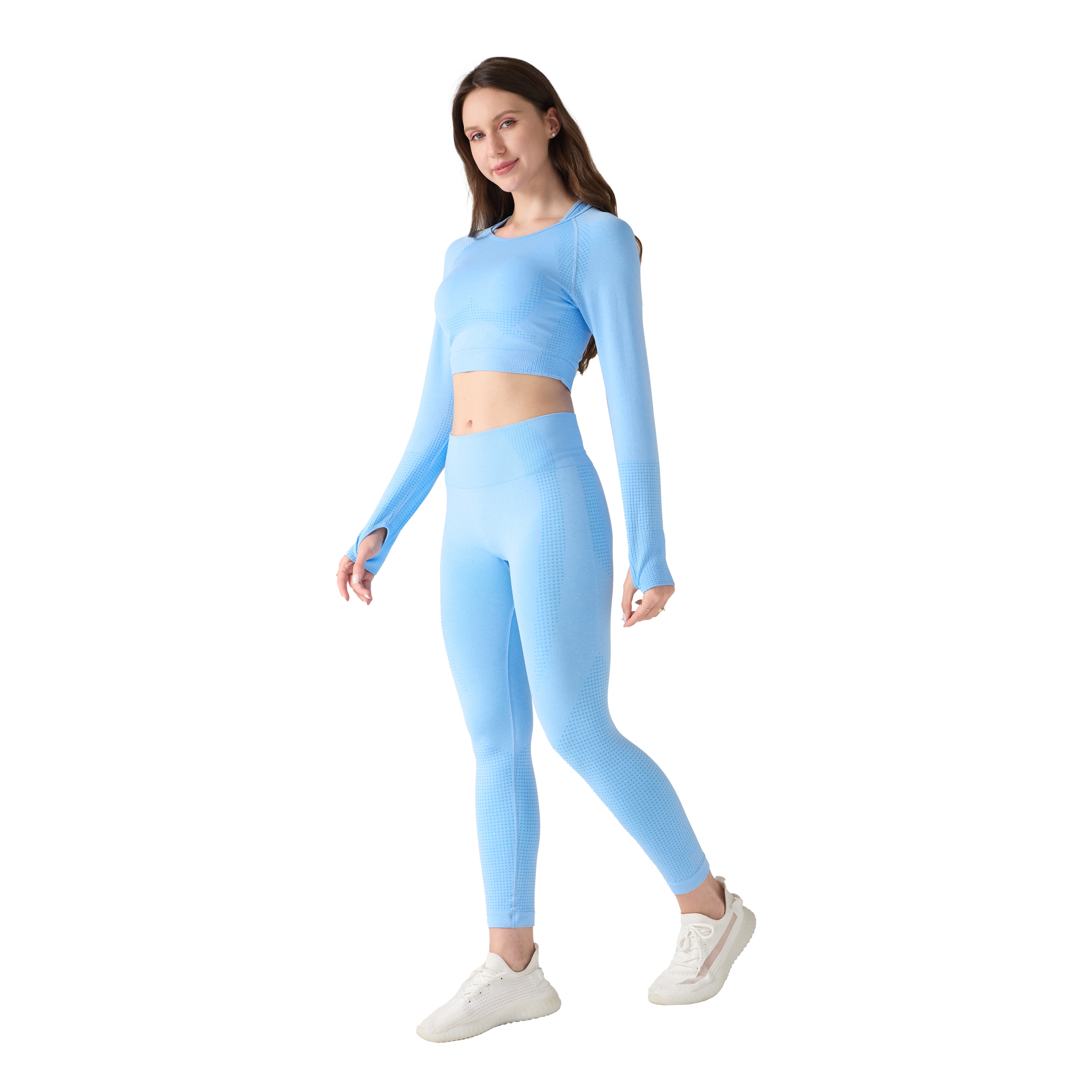 Sport Set Damen 3-teilig Grösse M blau