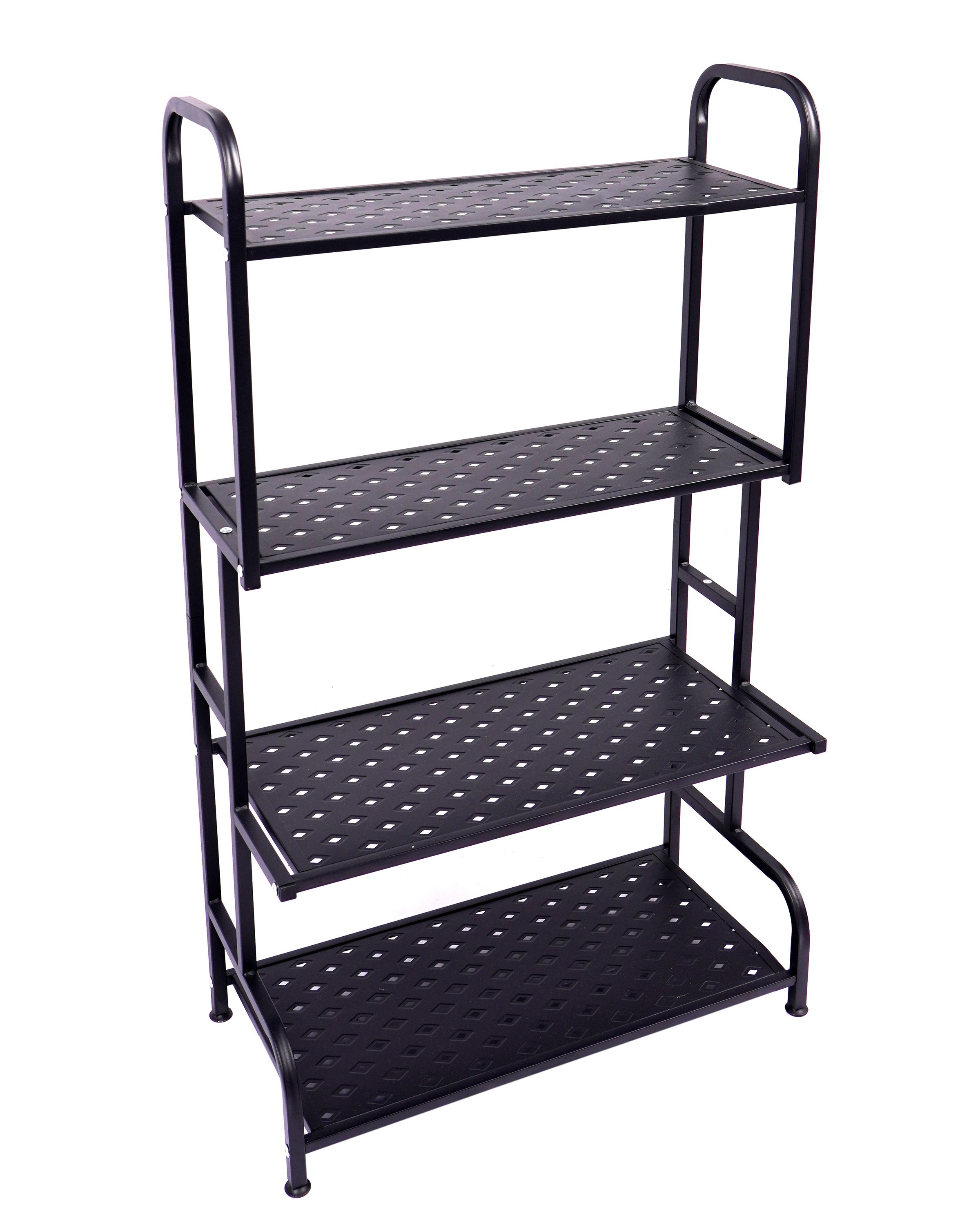 Regal Metall 62 x 30 x 107 cm schwarz