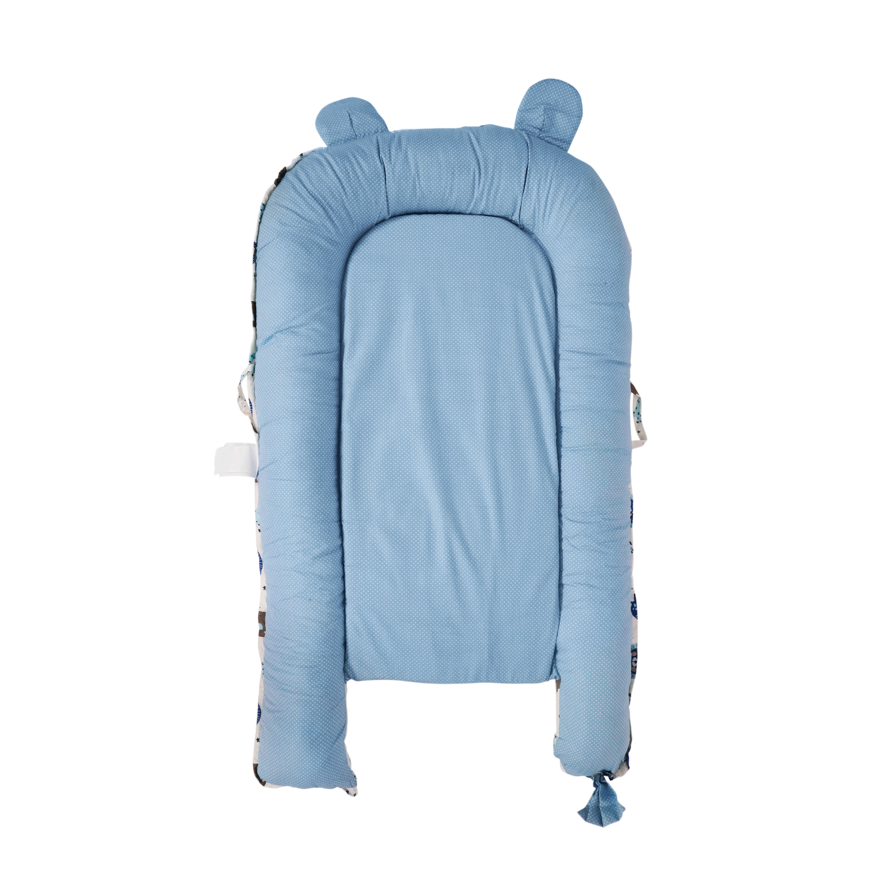 Babynest 90 x 50 x 12 cm blau