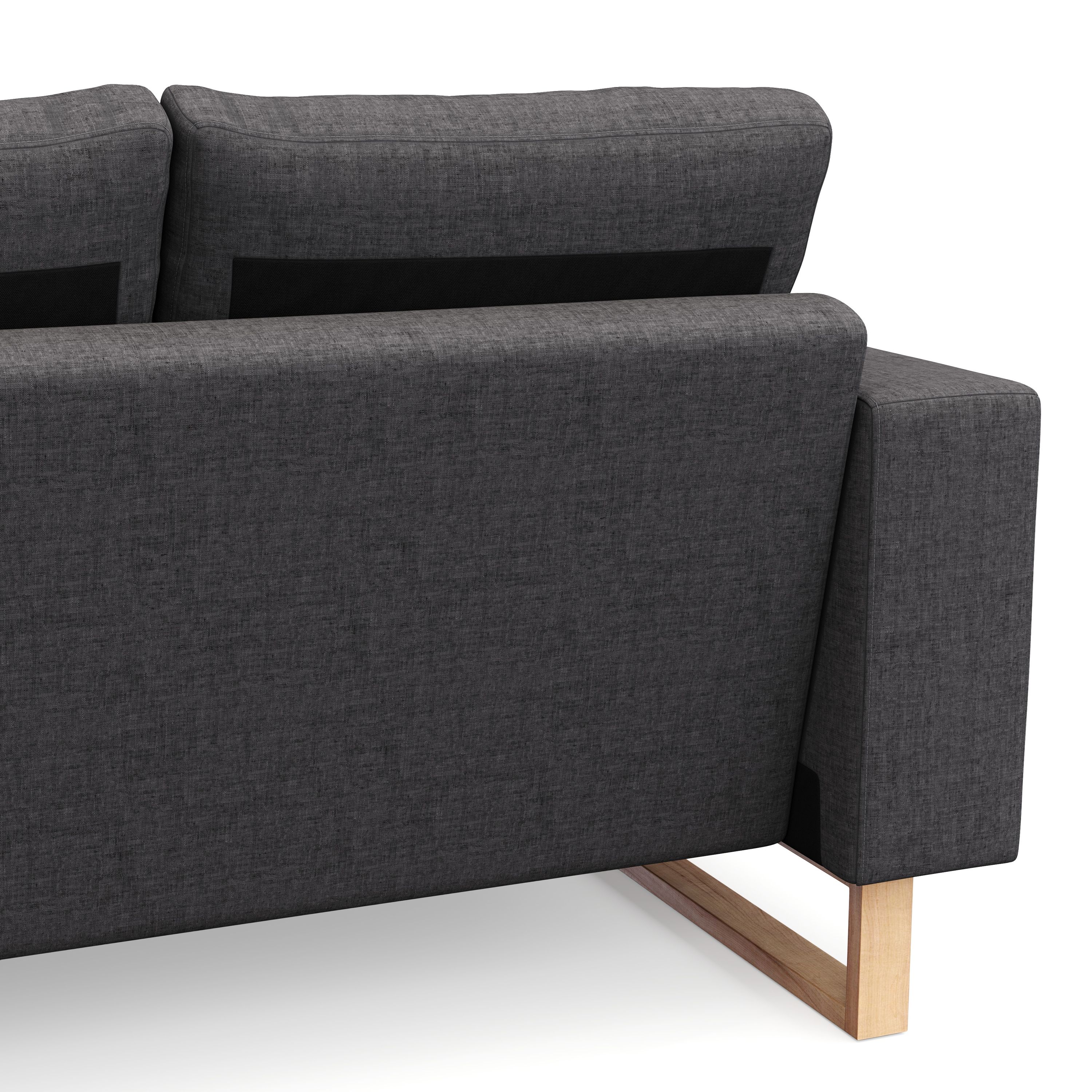 Sofa RONNY 3-Sitzer anthrazit