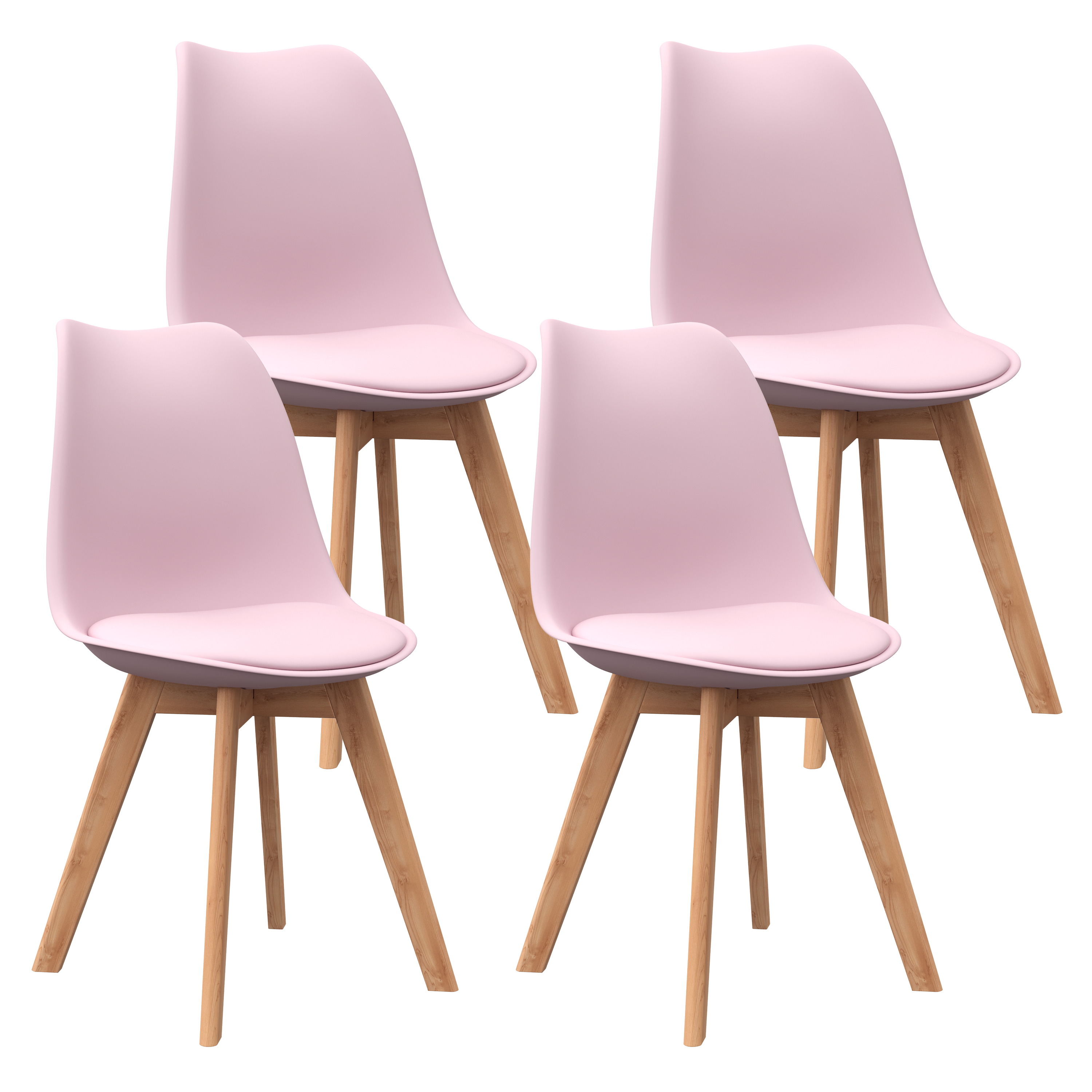 Esszimmerstuhl AMELIA 4er Set rosa