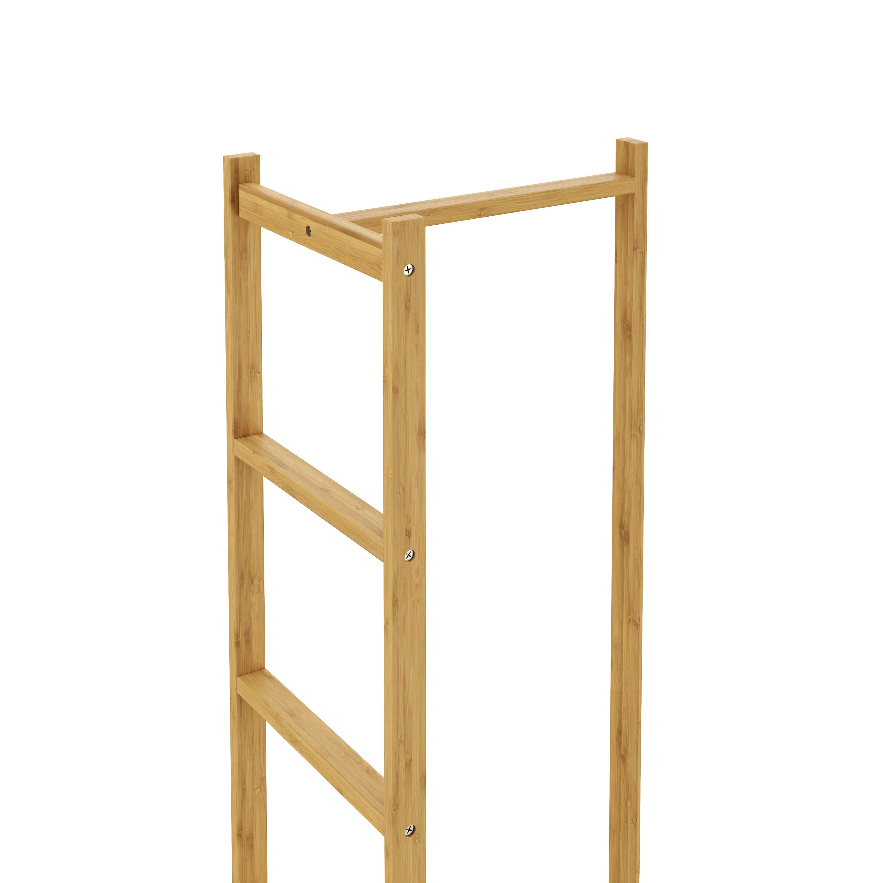 Garderobe Kleiderständer Bambus BODMAR 38 x 155 cm natur