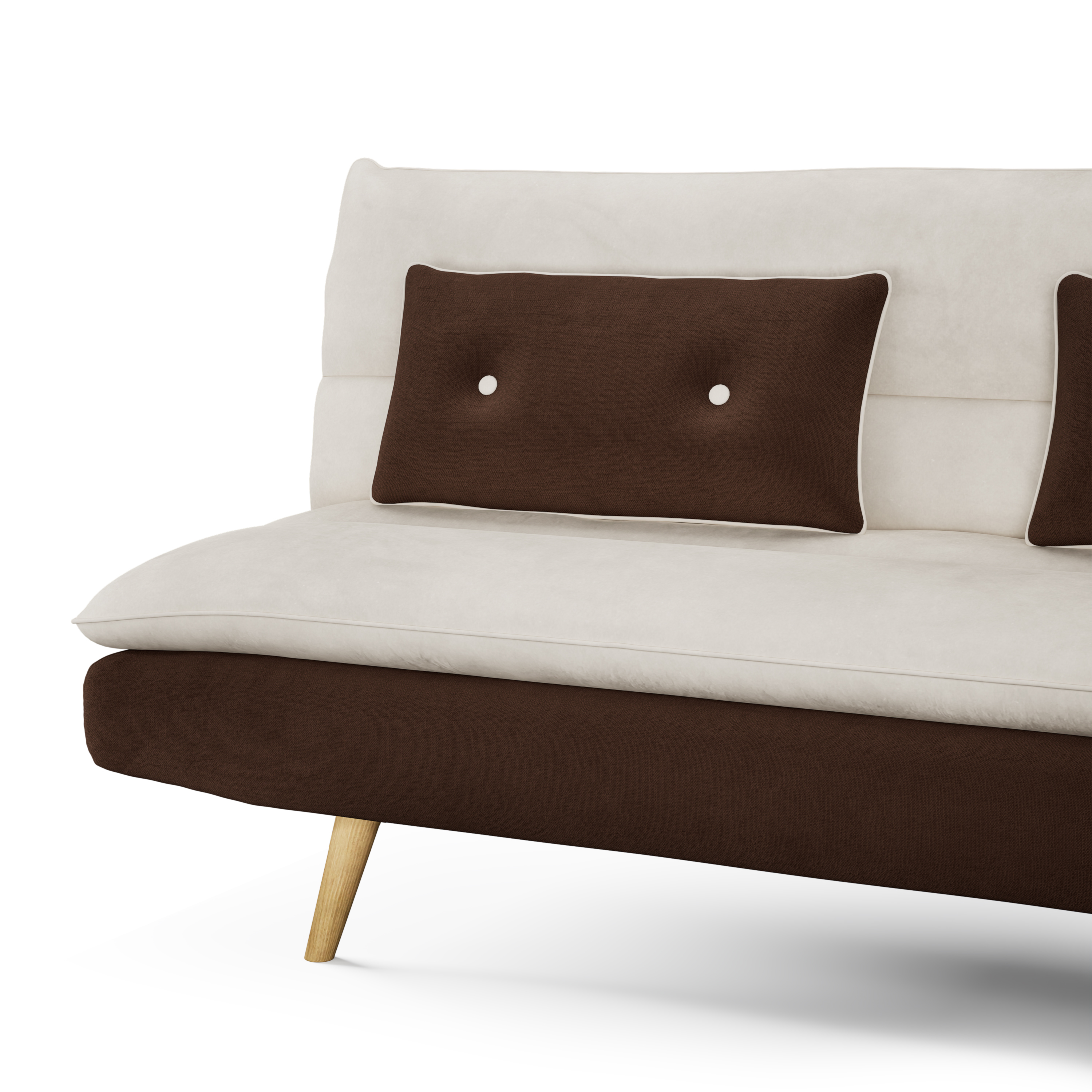 Schlafsofa ANDRI braun/beige