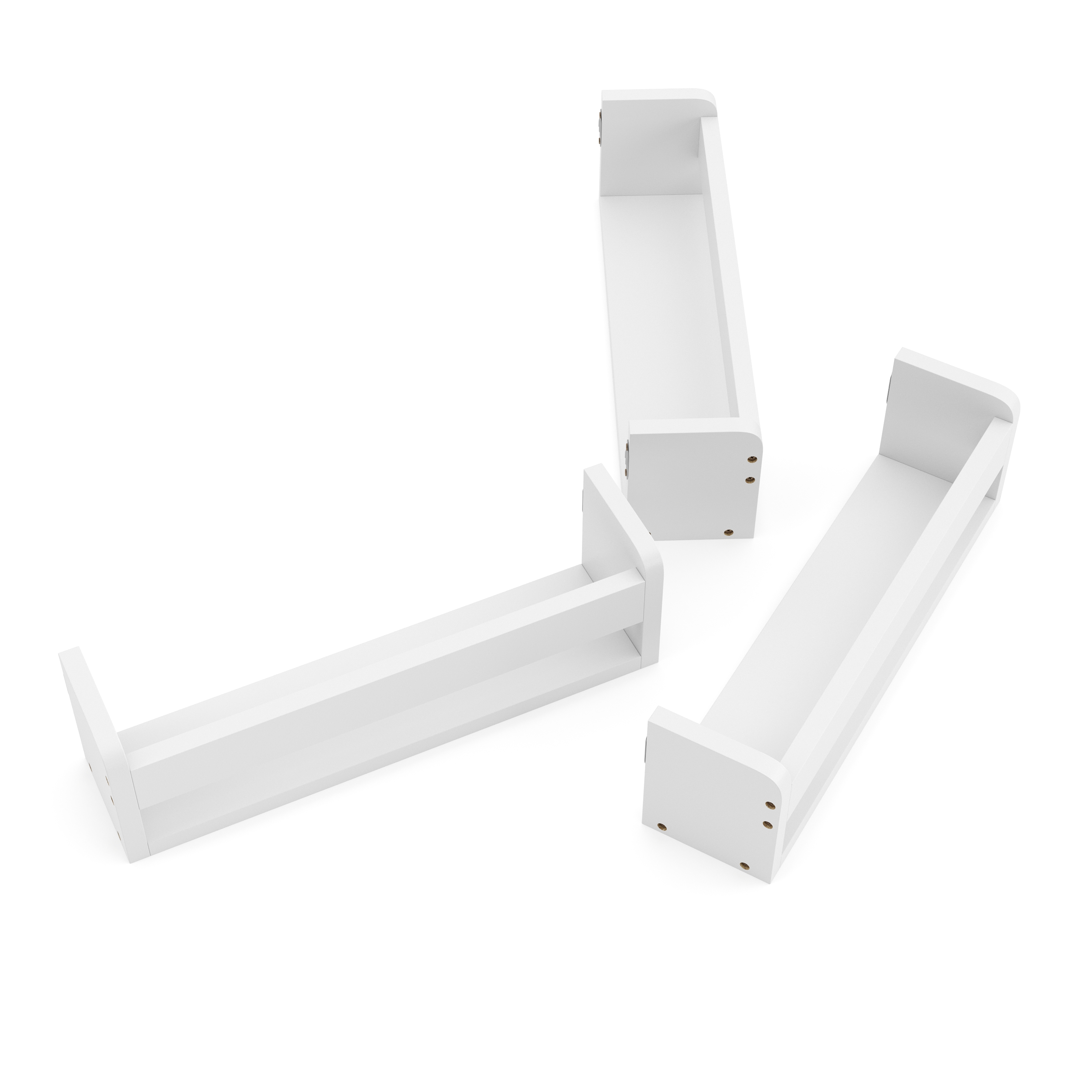 Wandregal VIVIEN 3er Set weiss