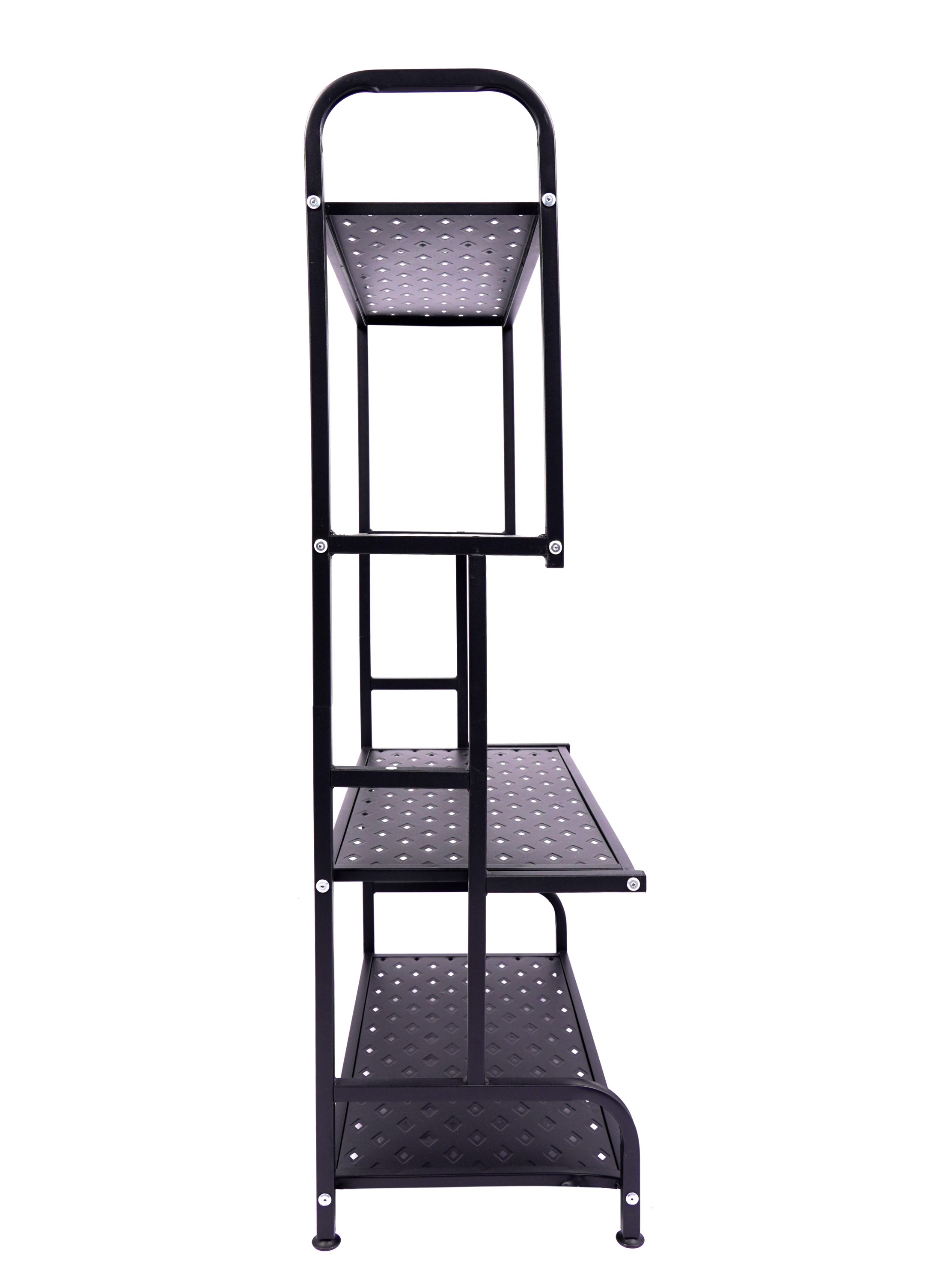 Regal Metall 62 x 30 x 107 cm schwarz