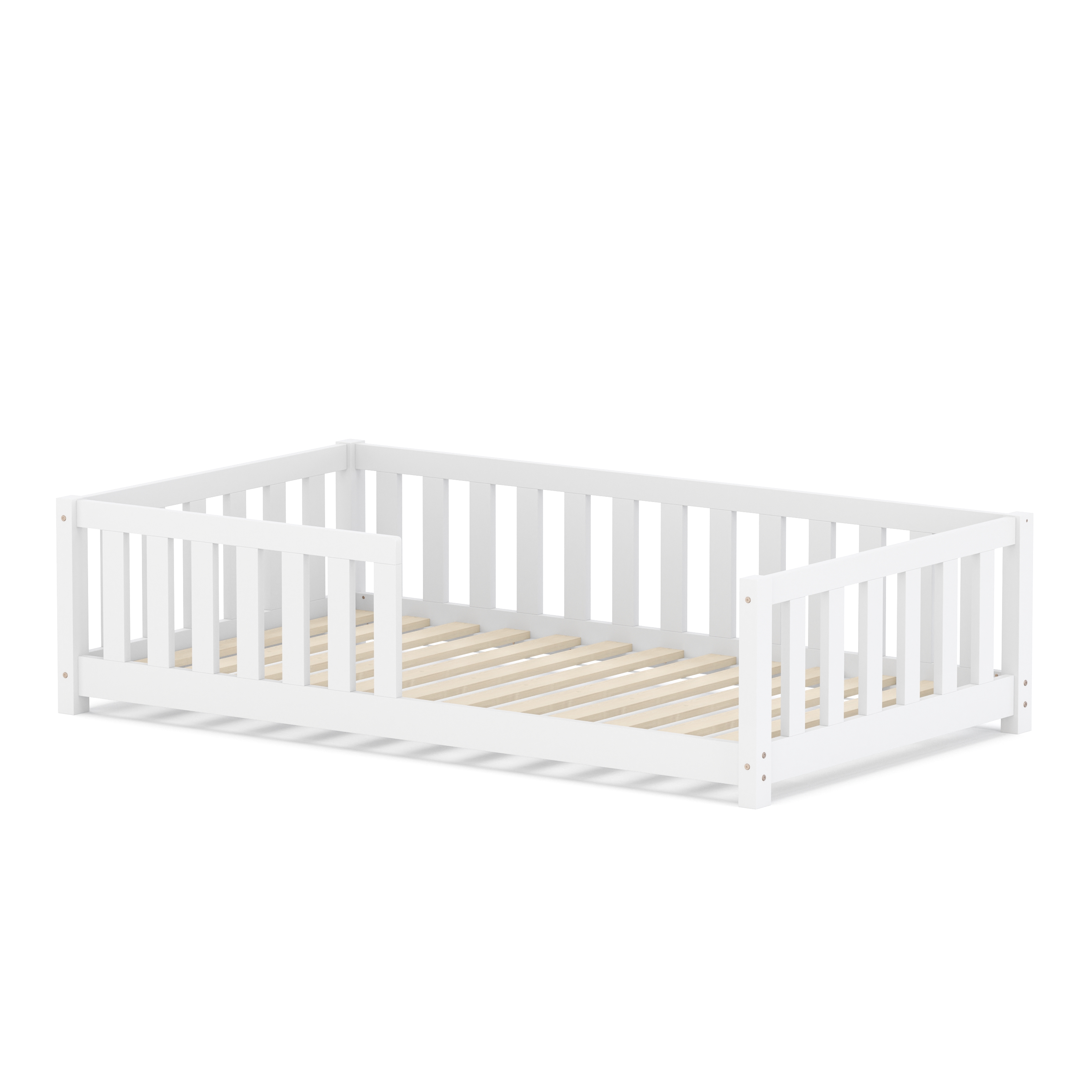 Bodenbett MOLA 80 x 160 cm weiss