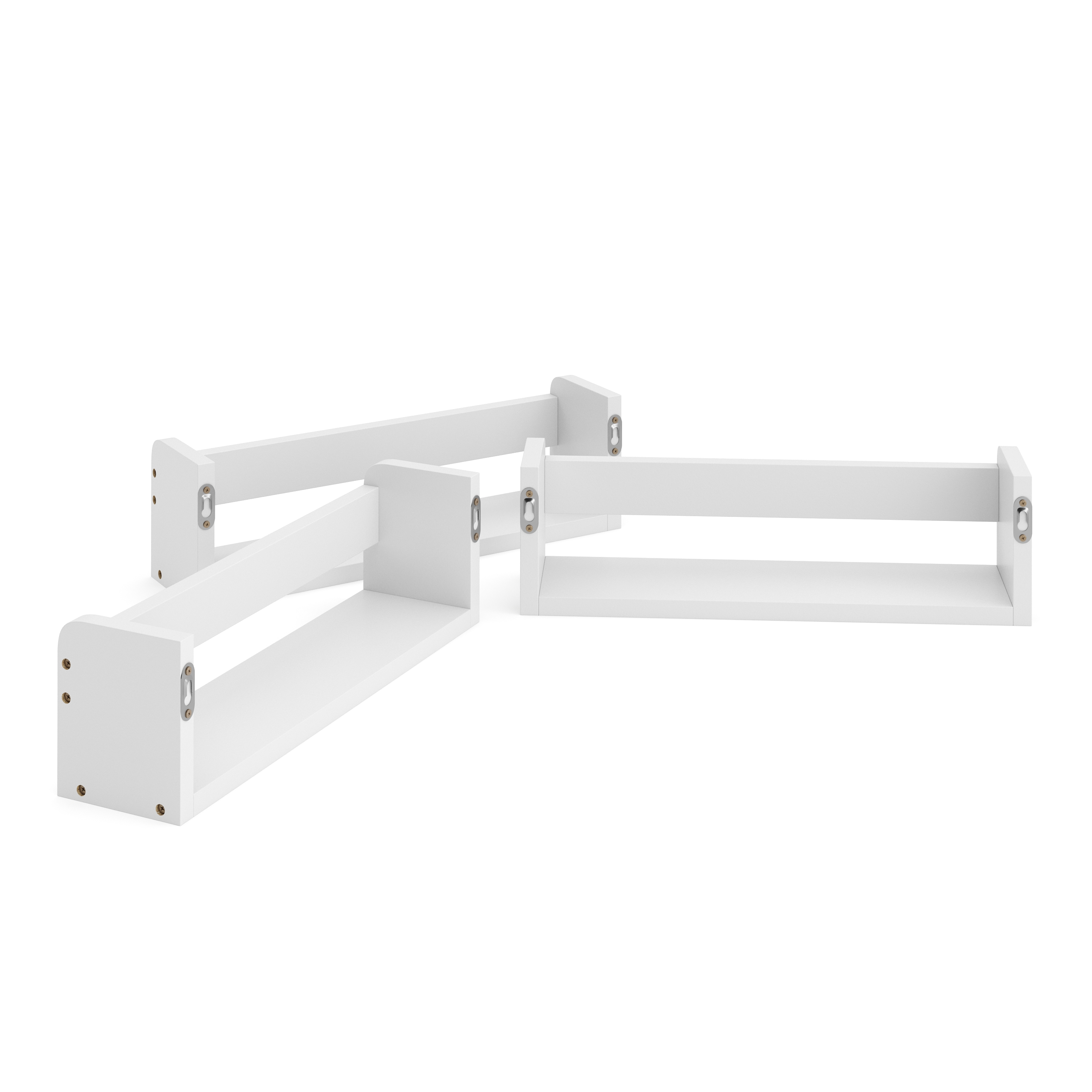 Wandregal VIVIEN 3er Set weiss