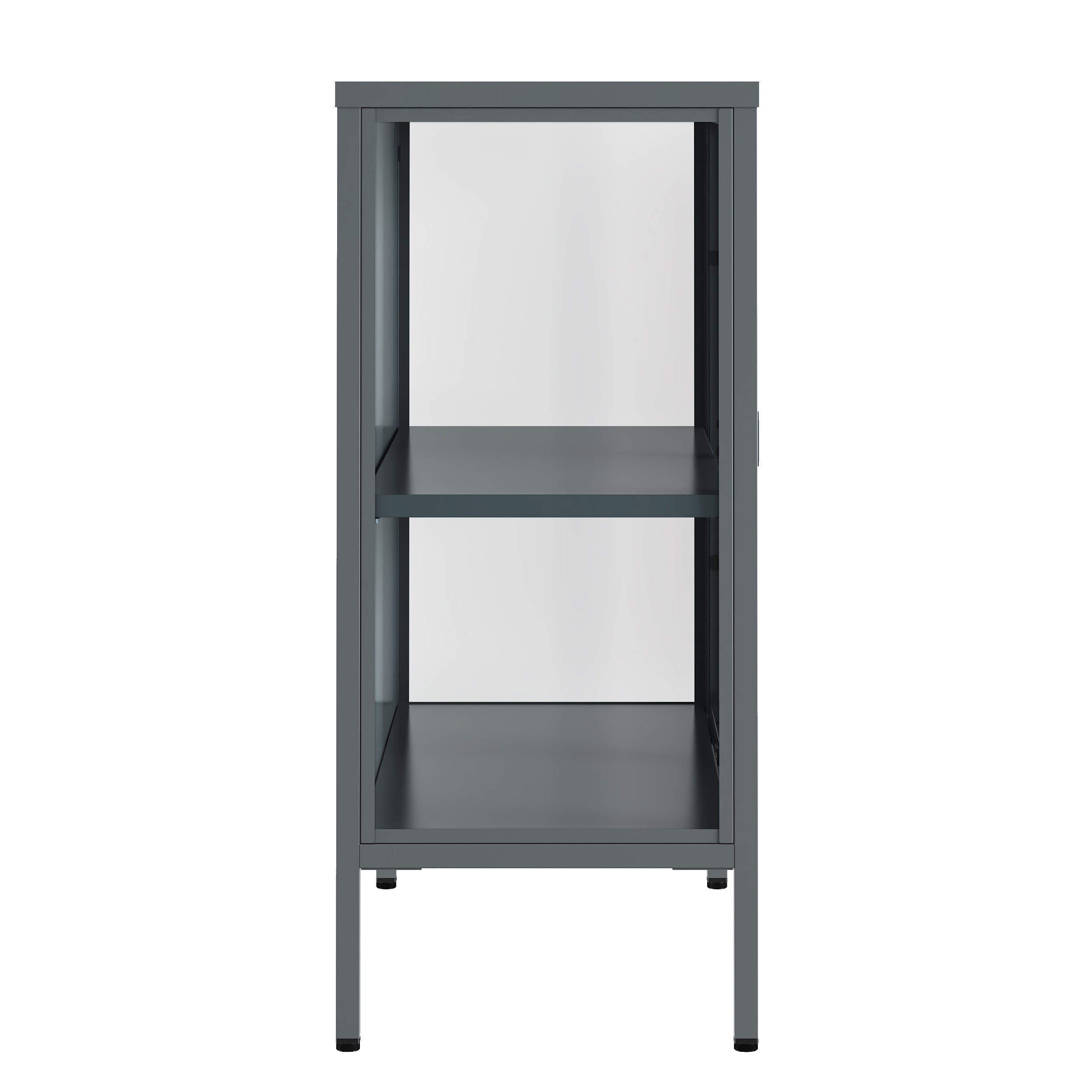 Kommode Metall TAURI 80 x 80 cm grau