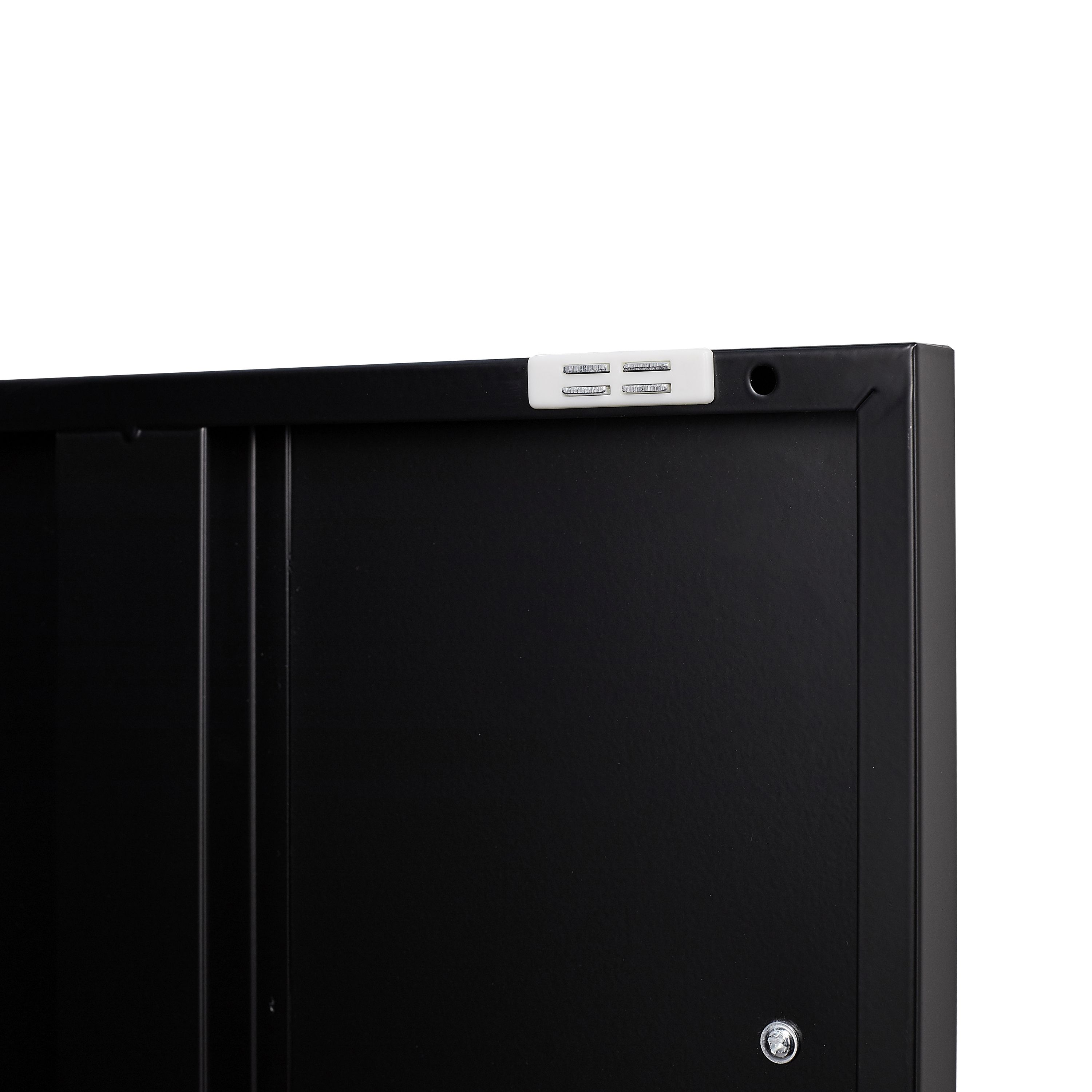 Sideboard Metall KLAUS 115 x 59 cm schwarz