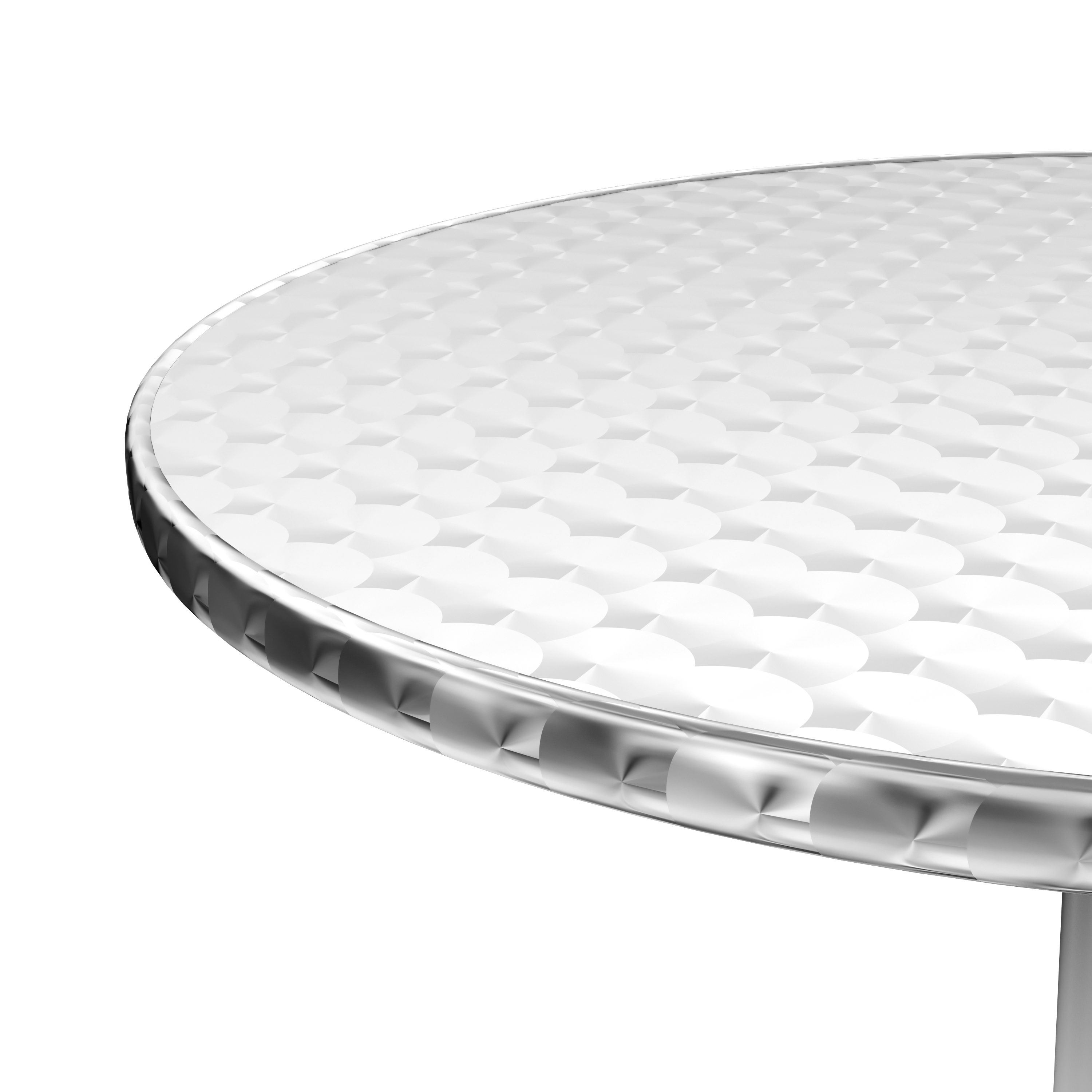 Bistrotisch Gartentisch Alu rund 80 x 70 cm