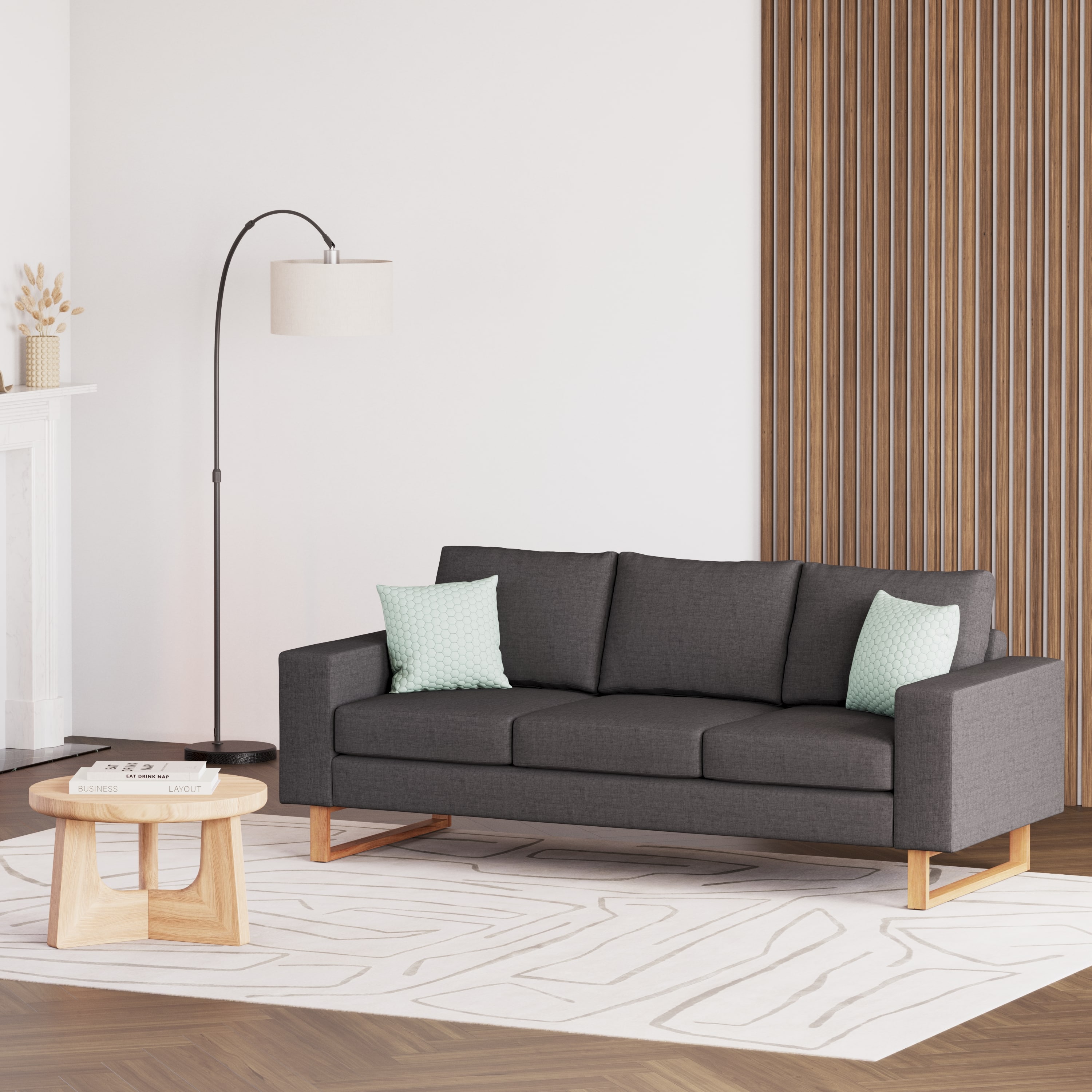 Sofa RONNY 3-Sitzer anthrazit