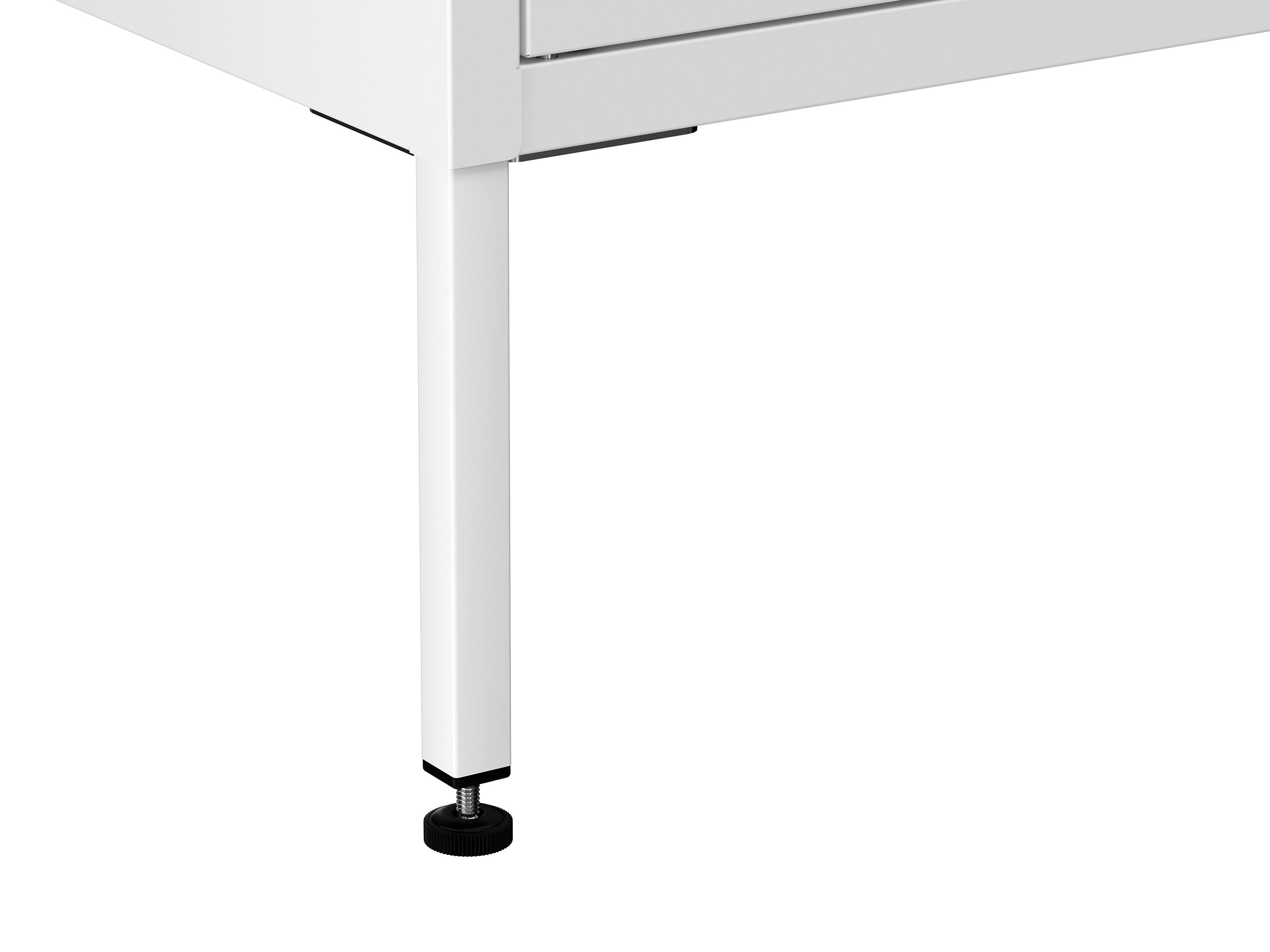 Kommode Metall BRANDO 80 x 101 cm weiss