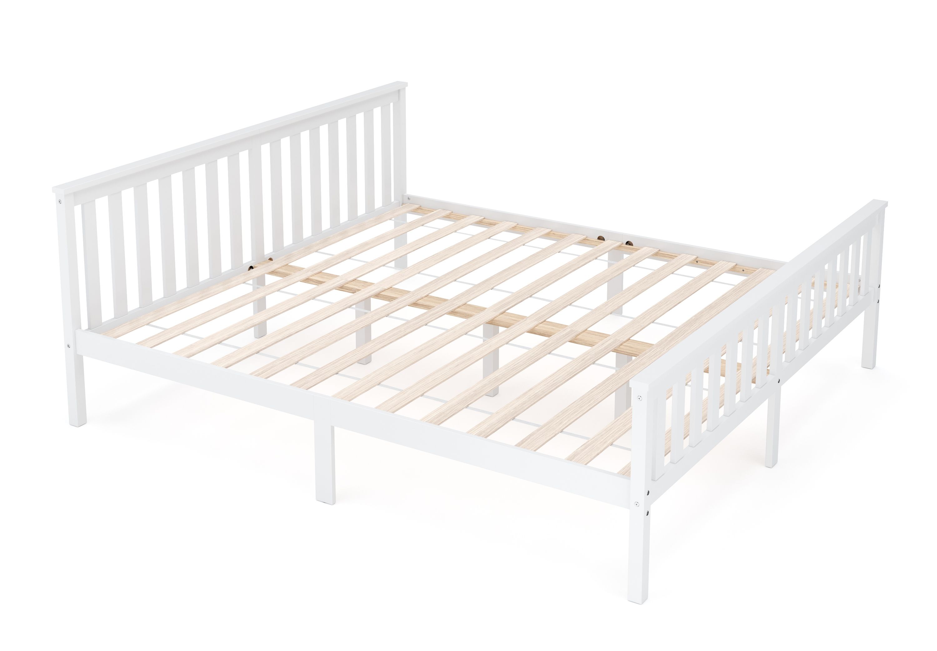 Bett Holz EMILY 180 x 200 cm weiss