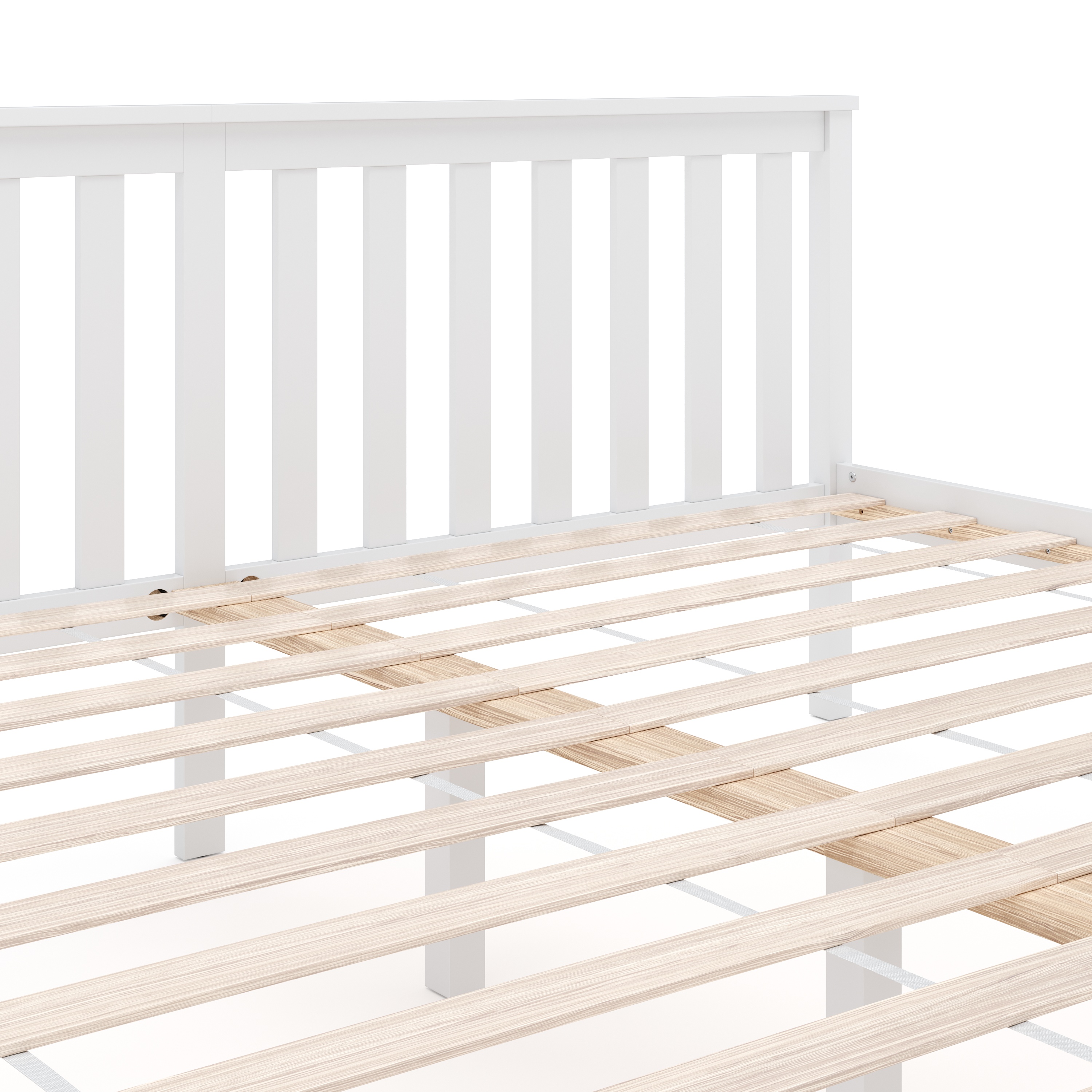 Bett Holz EMILY 180 x 200 cm weiss