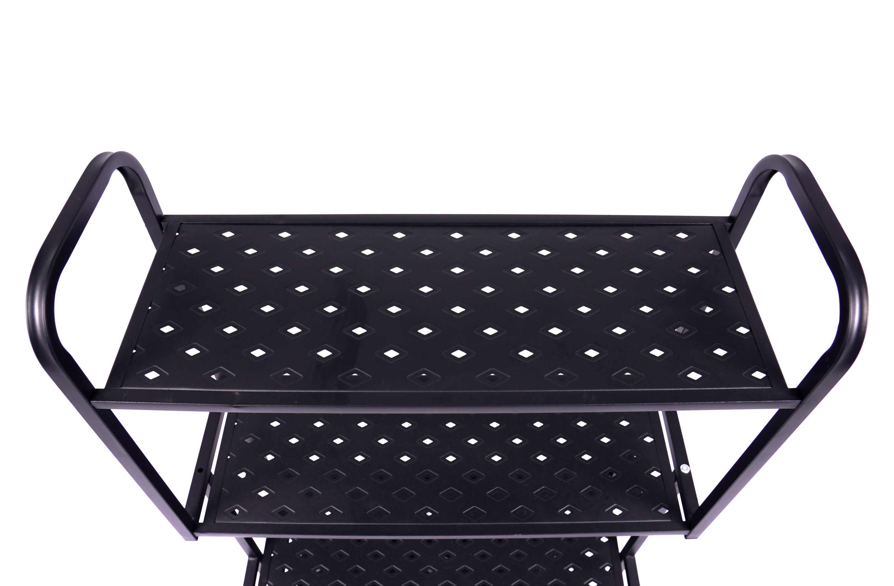 Regal Metall 62 x 30 x 107 cm schwarz