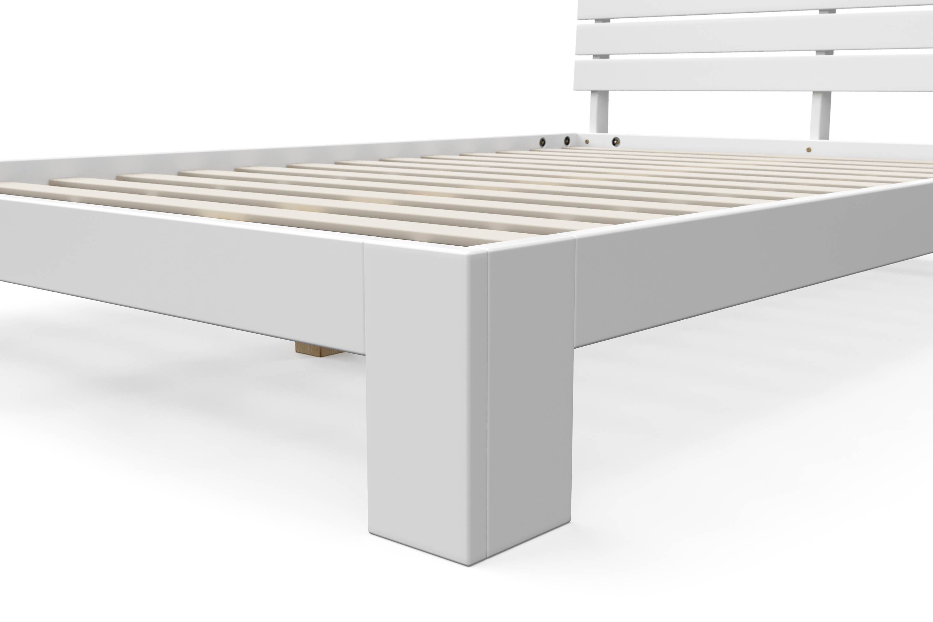 Bett Holz JAYDEN 140 x 200 cm weiss