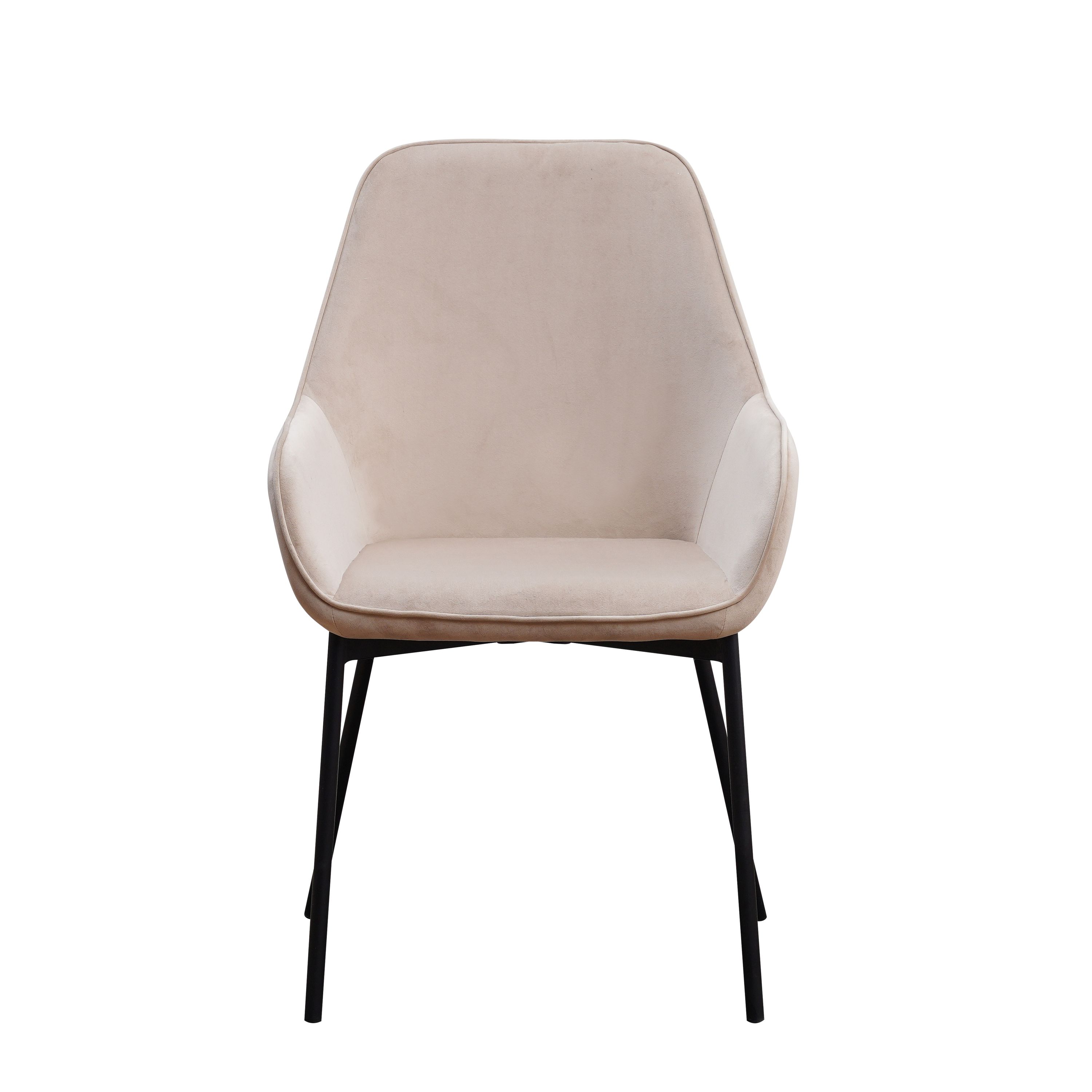 Esszimmerstuhl Samt FRANKY 2er Set beige