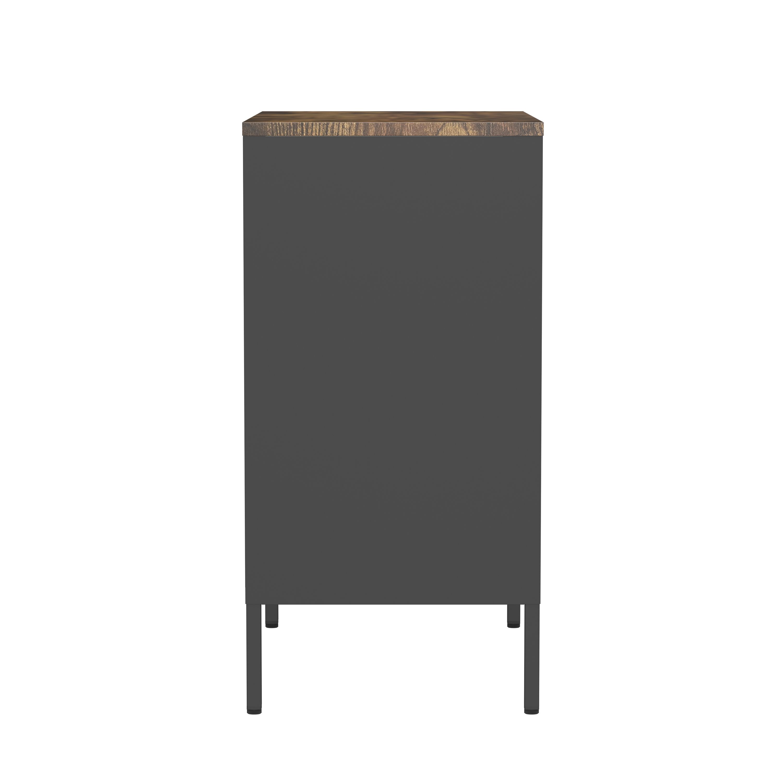 Kommode Metall AMET 80 x 80 cm schwarz
