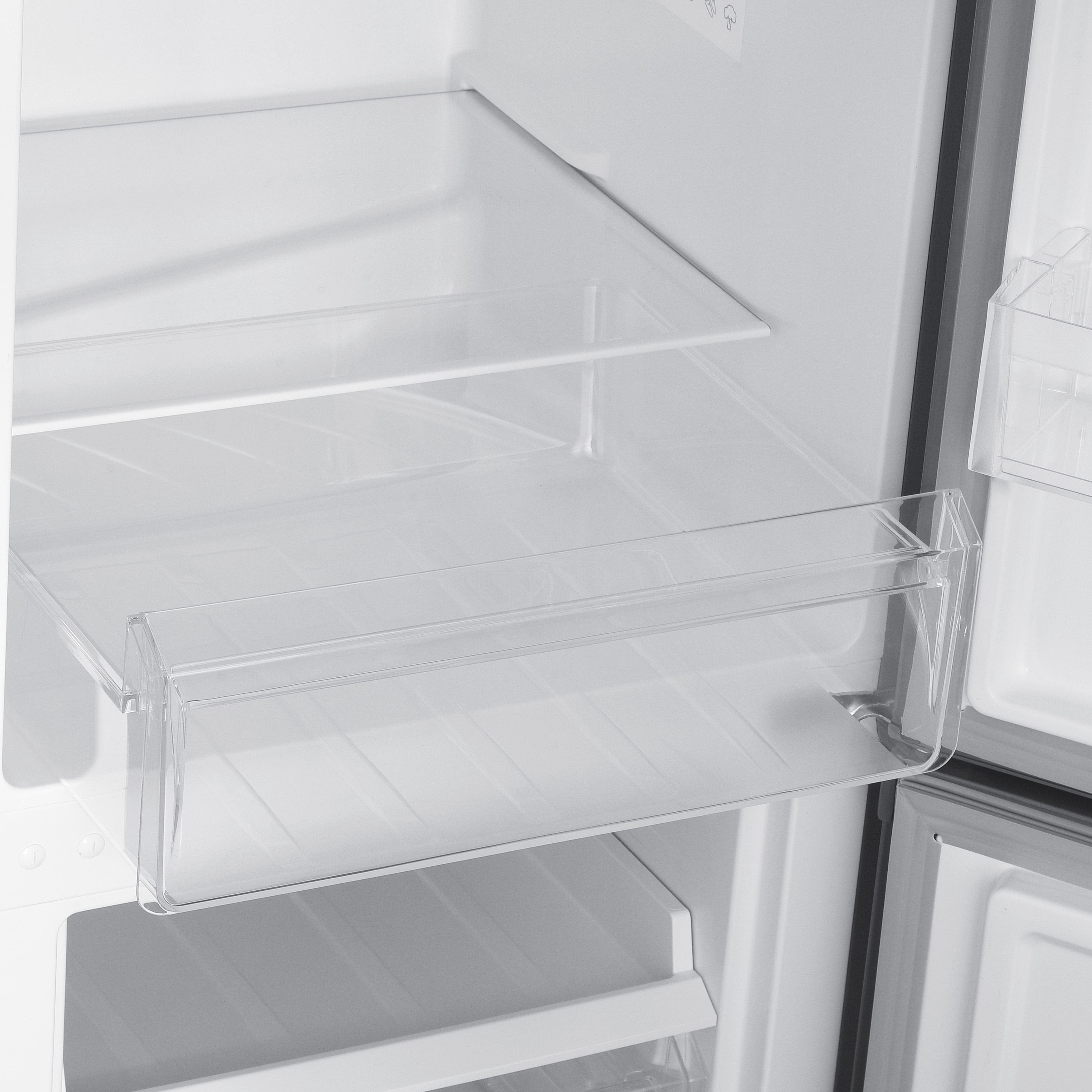 Kühlschrank mit Gefrierer 260L silbergrau