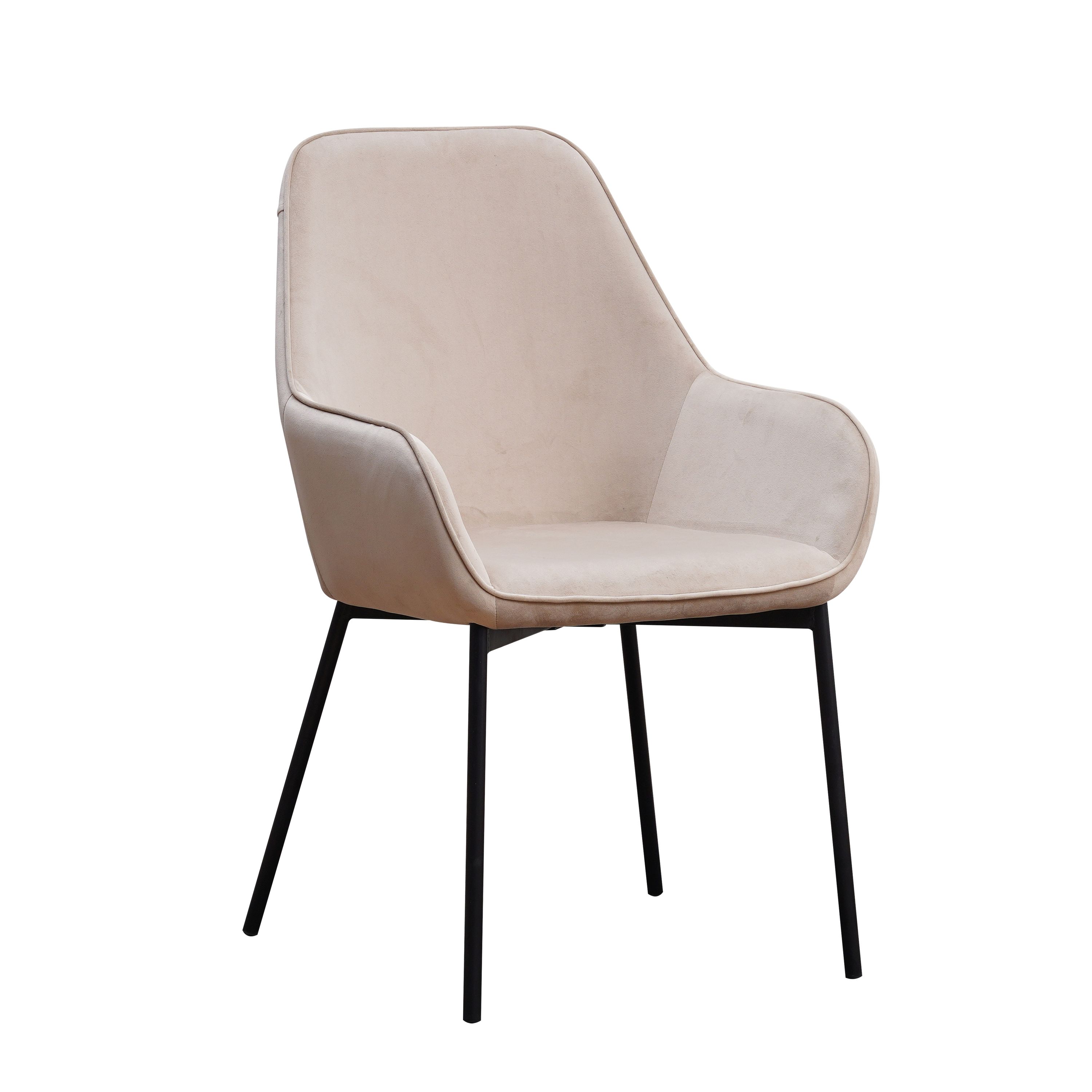Esszimmerstuhl Samt FRANKY 2er Set beige