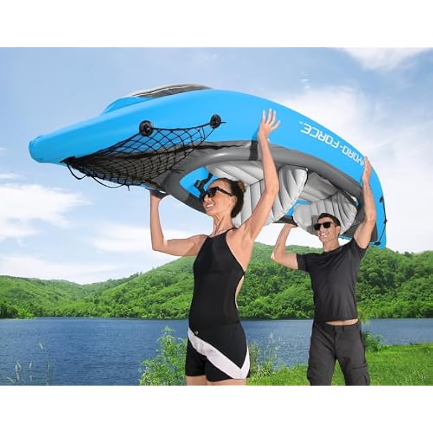 Bestway Hydro Force Inflatable Kayak Set | Includes Seat, Paddle, Hand Pump, Storage Carry Bag | Great for Adults, Kids and Families