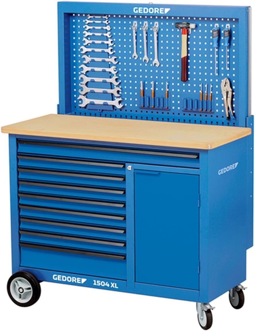 GEDORE 1504XL Rolling Bench with 308 Pieces Tool Set