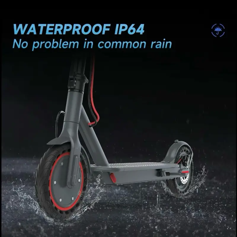 Ladped LP60 Electric Scooter - 16 MPH Max Speed 8.5 Honeycomb Solid Tires 350W Motor 12 Miles Range Foldable Commuter Scooter with Dual Braking System & App Control