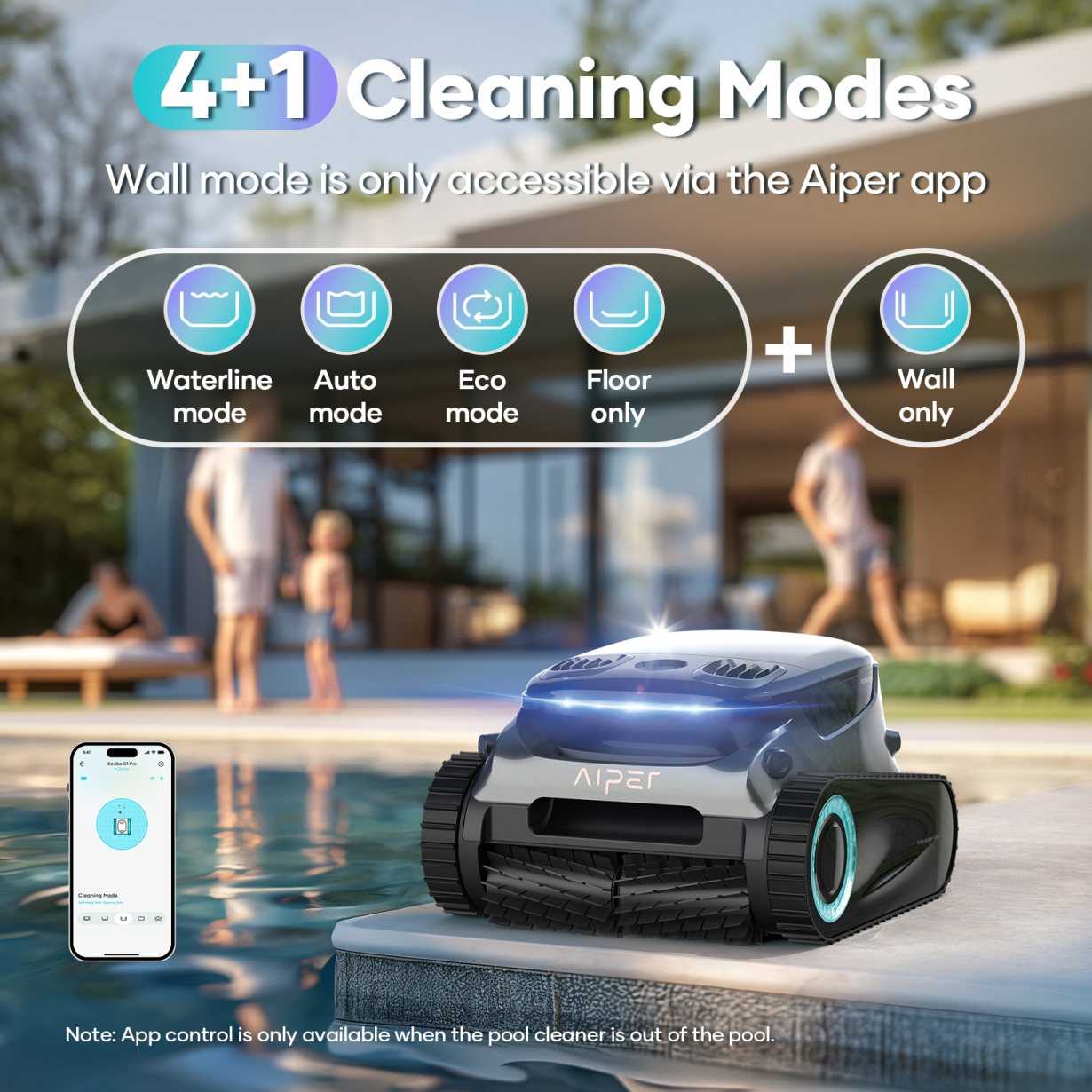 Aiper Scuba S1 Pro Cordless Robotic Pool Cleaner (2025 Upgraded)