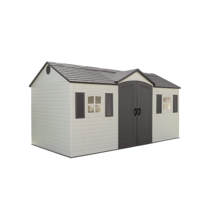 457 cm x 244 cm Geräteschuppen aus Kunststoff