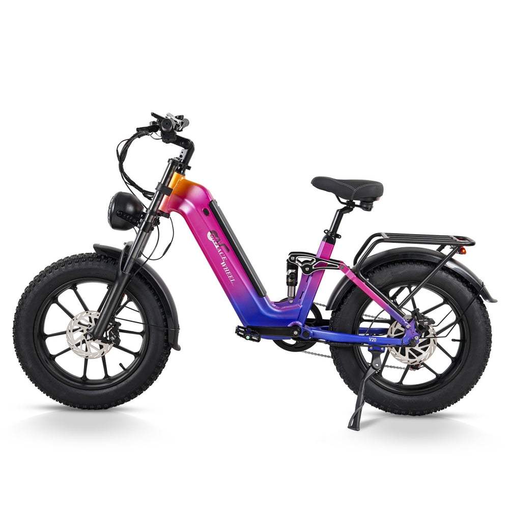 CMACEWHEEL V20 750W 20 Fat Bike 960Wh Full Suspension E-bike with Torque Sensor 48V 20Ah Battery