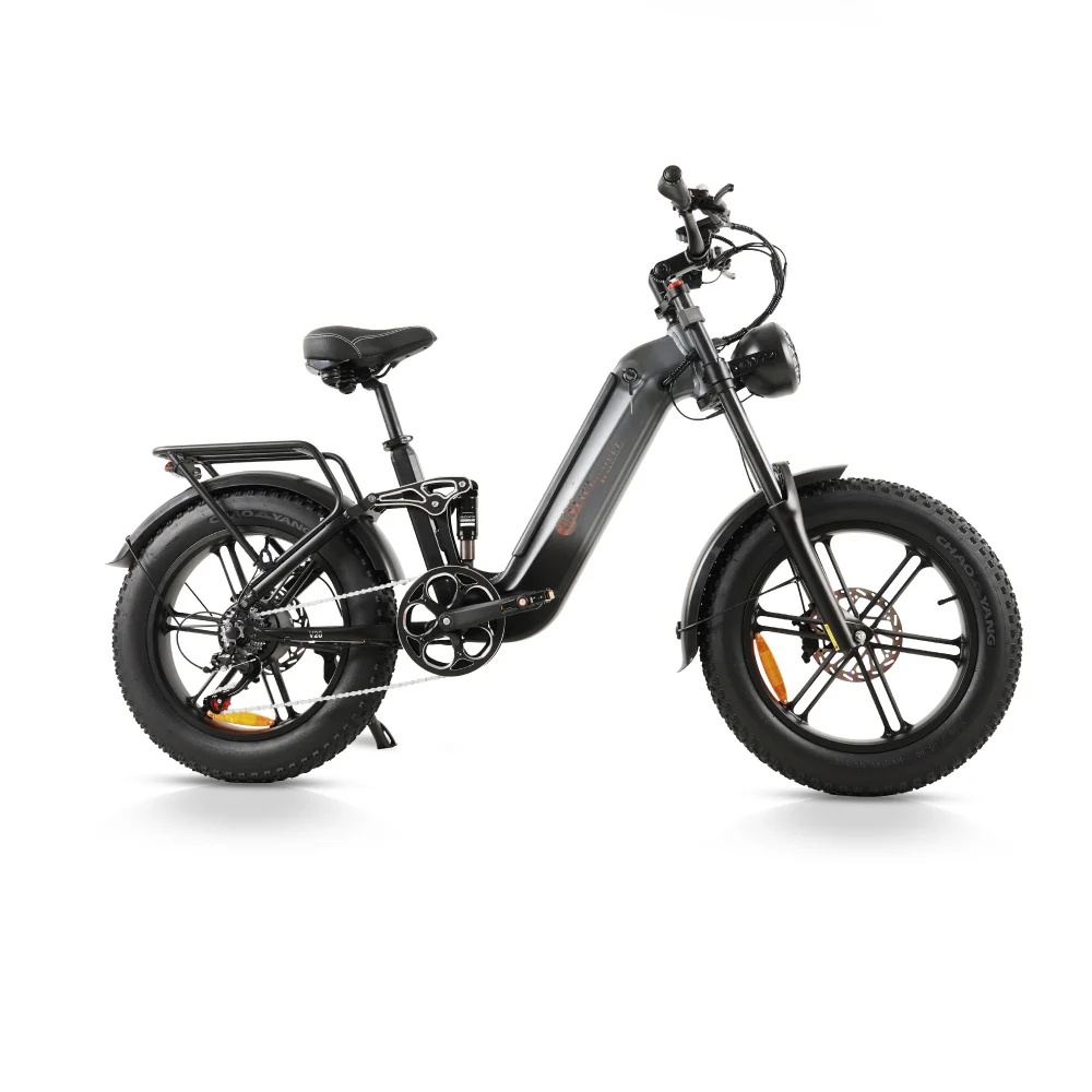 CMACEWHEEL V20 750W 20 Fat Bike 960Wh Full Suspension E-bike with Torque Sensor 48V 20Ah Battery