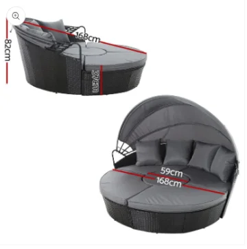 Lounge Muschel Sonneninsel Outdoor wetterfest